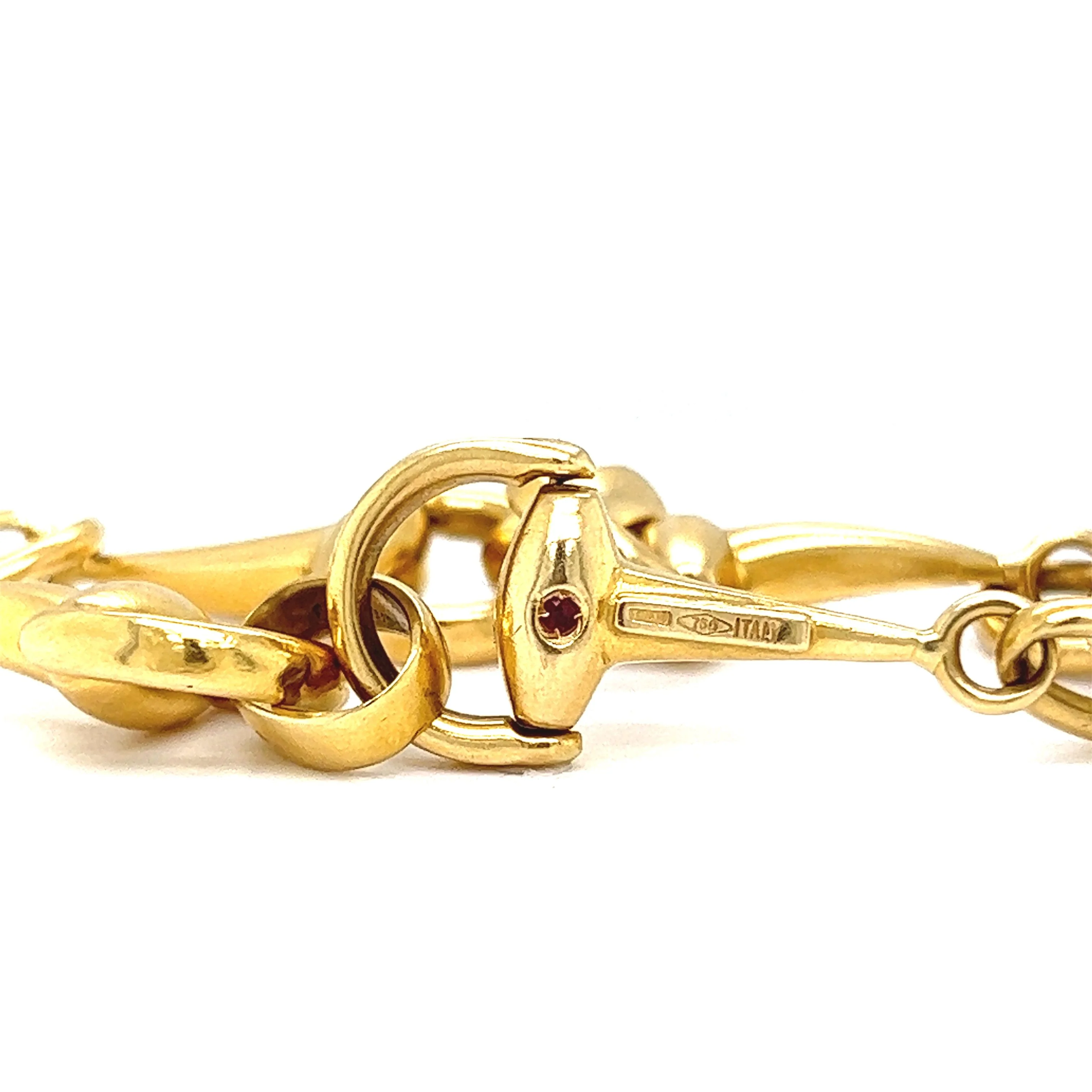 Modern Bridle Link Bracelet in 18k Yellow Gold - Image 6