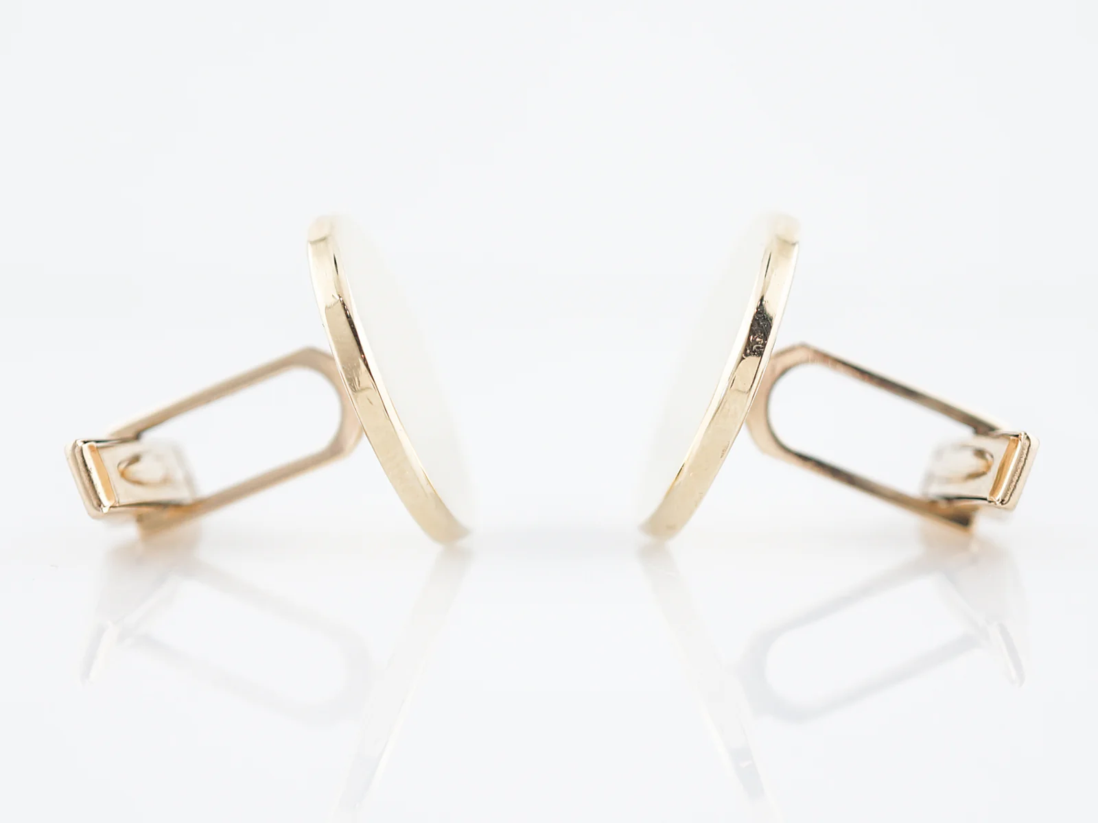 Modern Cufflinks in 14k Yellow Gold - Image 3