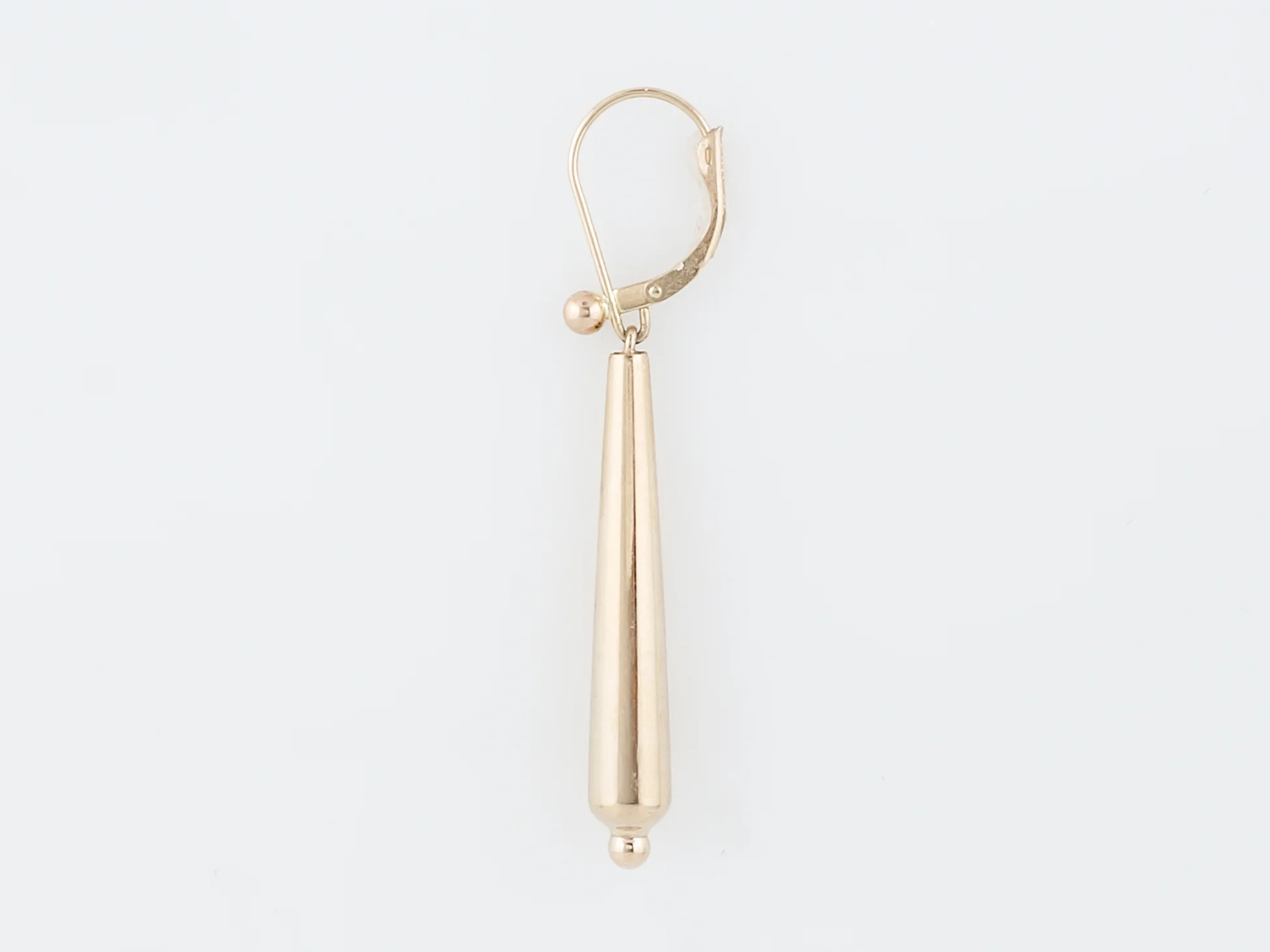 Modern Dangle Drop Earrings in 14k Yellow Gold - Image 3