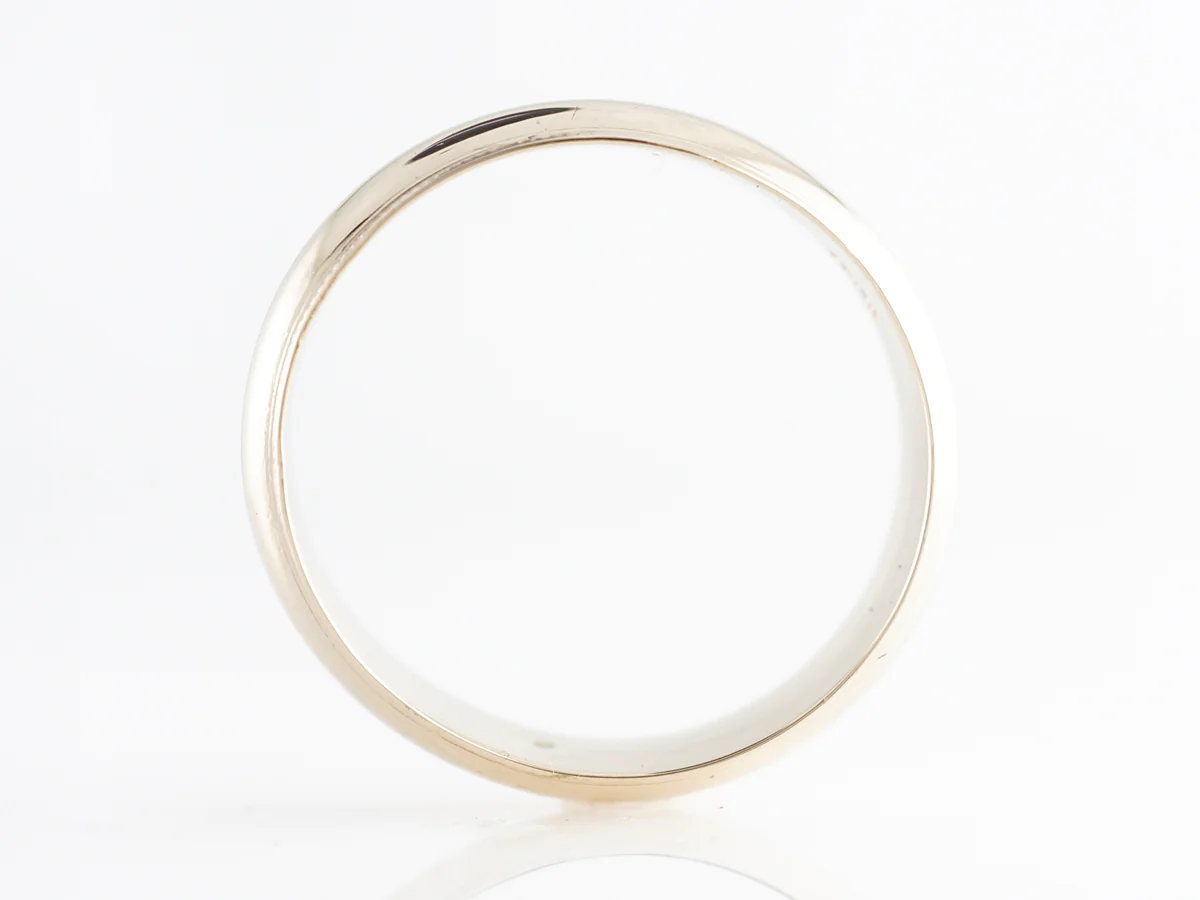 Modern Milgrain Wedding Band in 14k Yellow Gold - Image 2