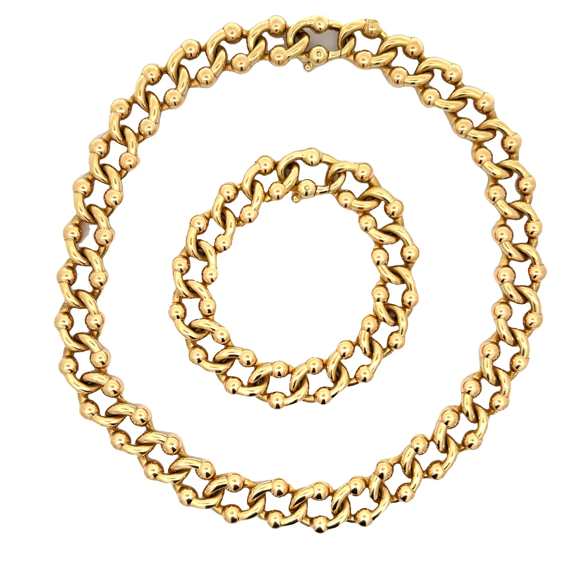 Necklace and Bracelet Set in 18k Yellow Gold - Image 6