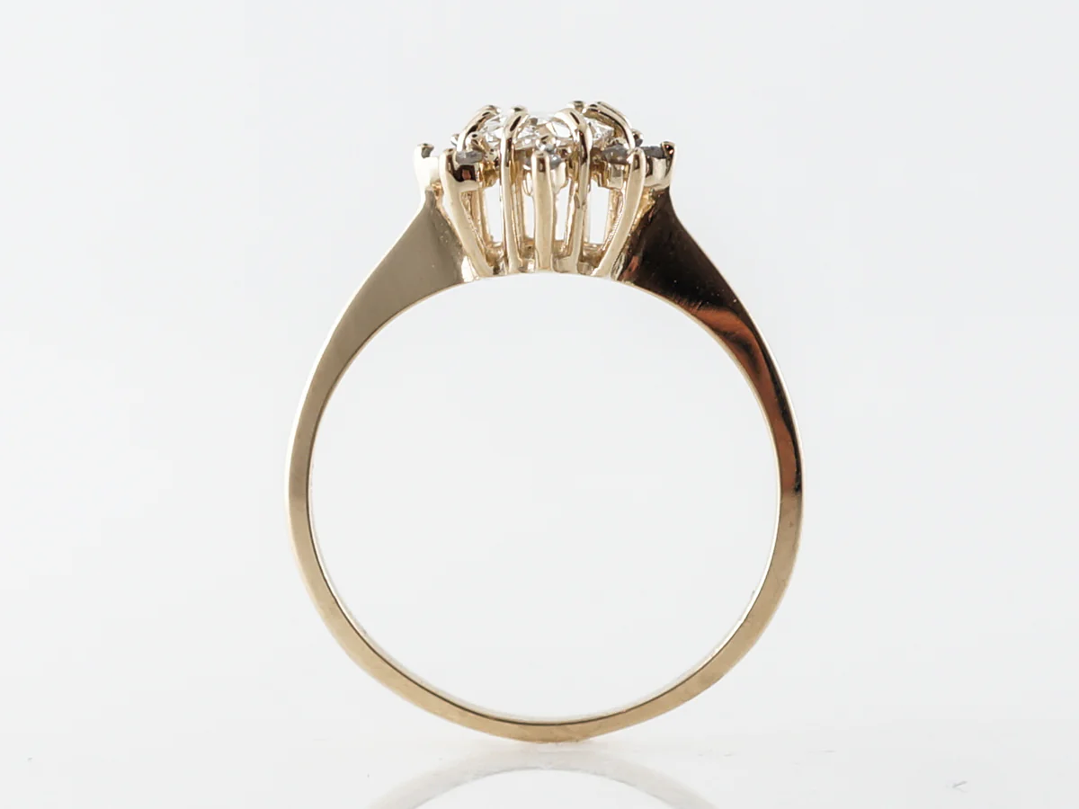Oval Diamond Halo Engagement Ring in Yellow Gold - Image 4