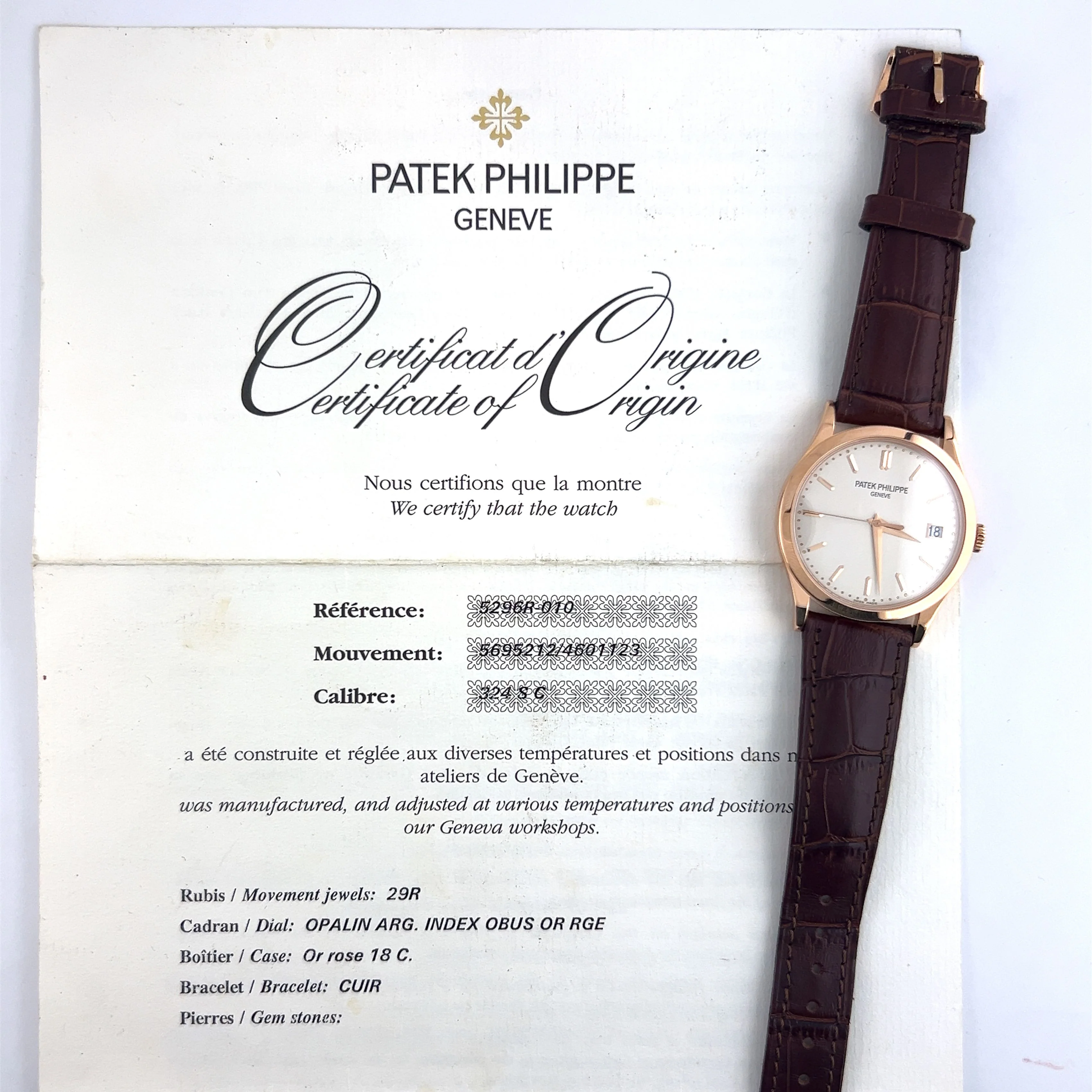 Patek Philippe 5296R Calatrava Automatic in 18k Rose Gold - Image 6