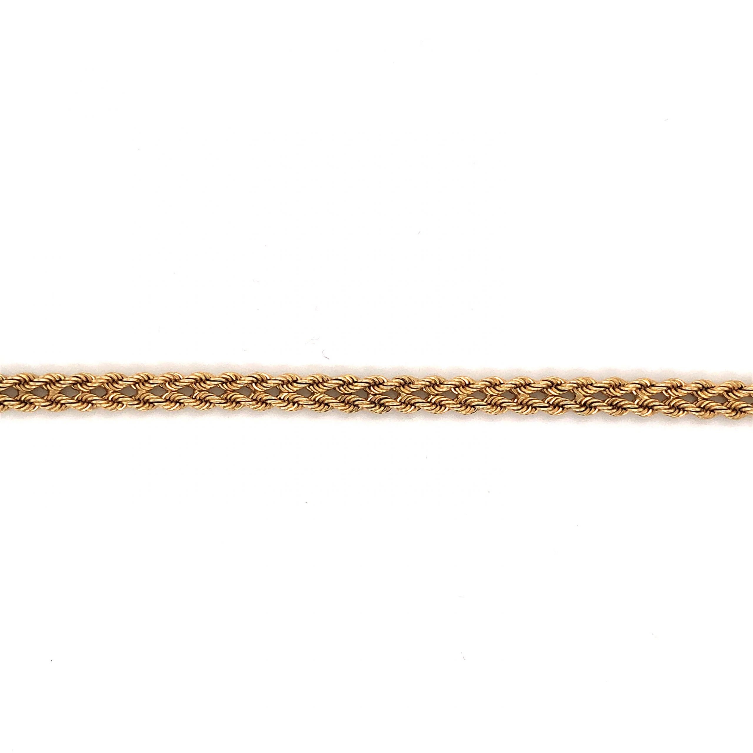 Pave Diamond Buckle Clasp Bracelet in 14k Yellow Gold - Image 2