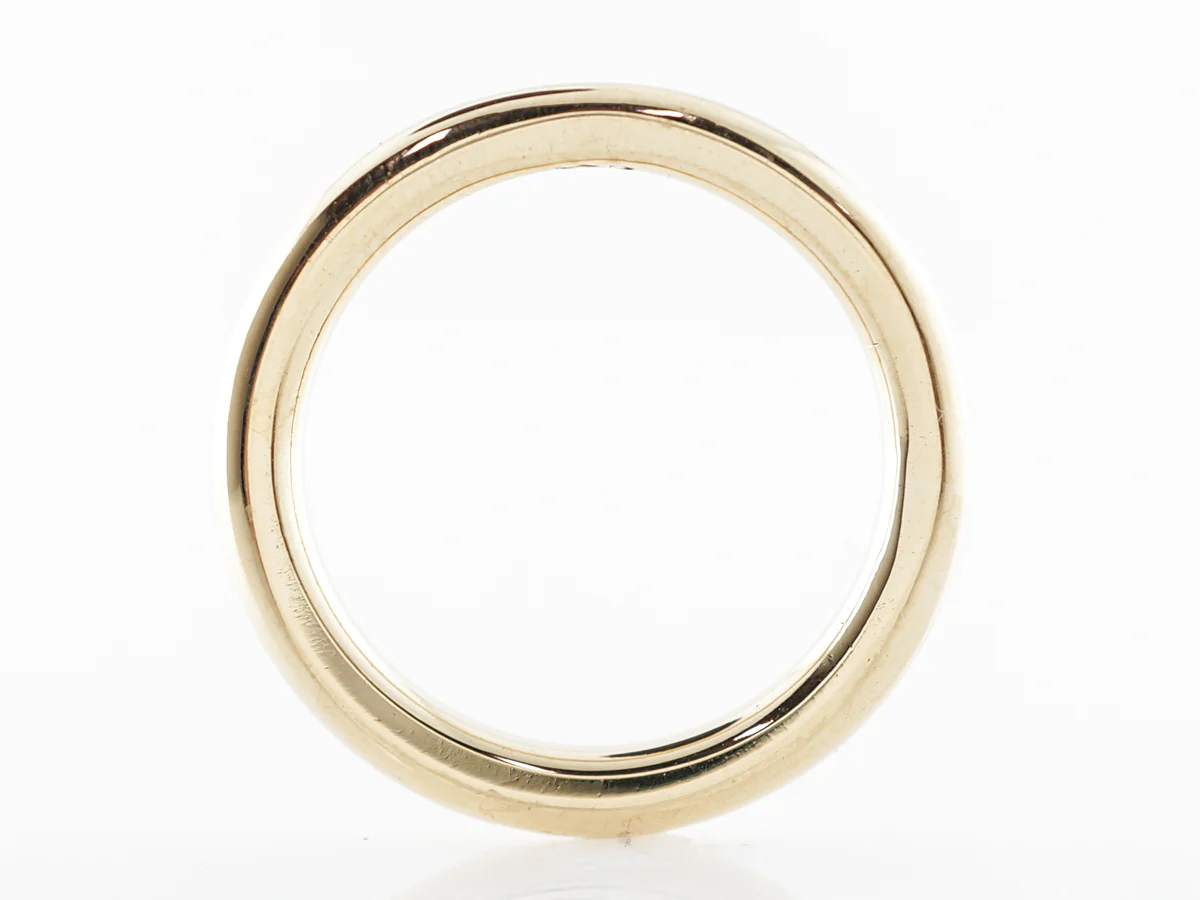 Plain Men's Wedding Band in 18K Yellow Gold - Image 2