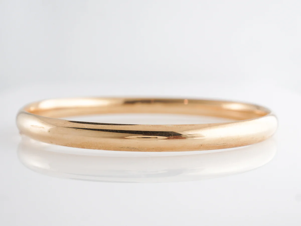 Polished Bangle Bracelet in 14k Yellow Gold