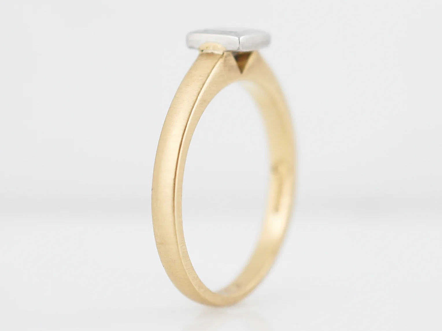 Princess Cut Solitaire Diamond Engagement Ring in 18k - Image 5