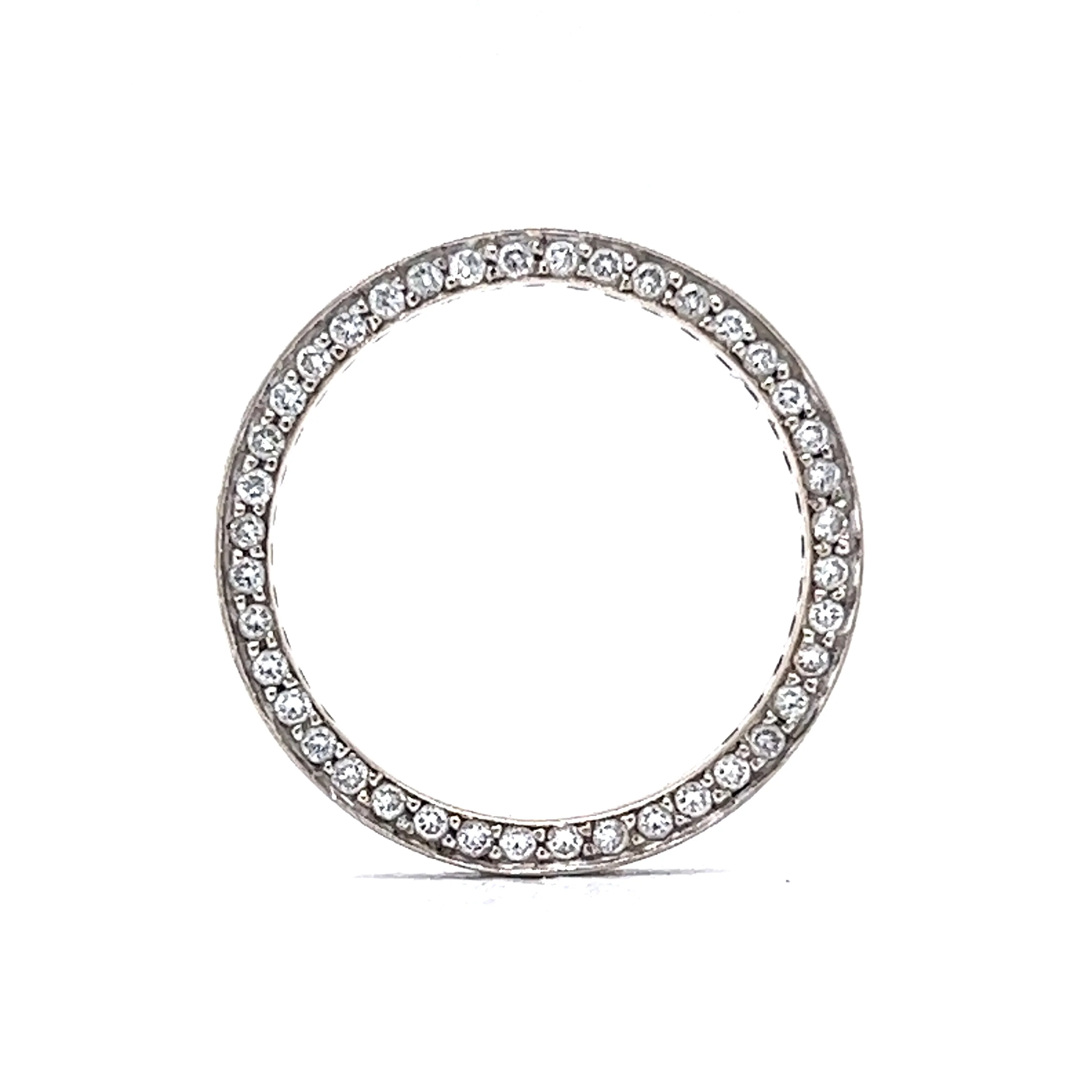 1.80 Diamond Eternity Channel Set Wedding Band in 14k White Gold - Image 4