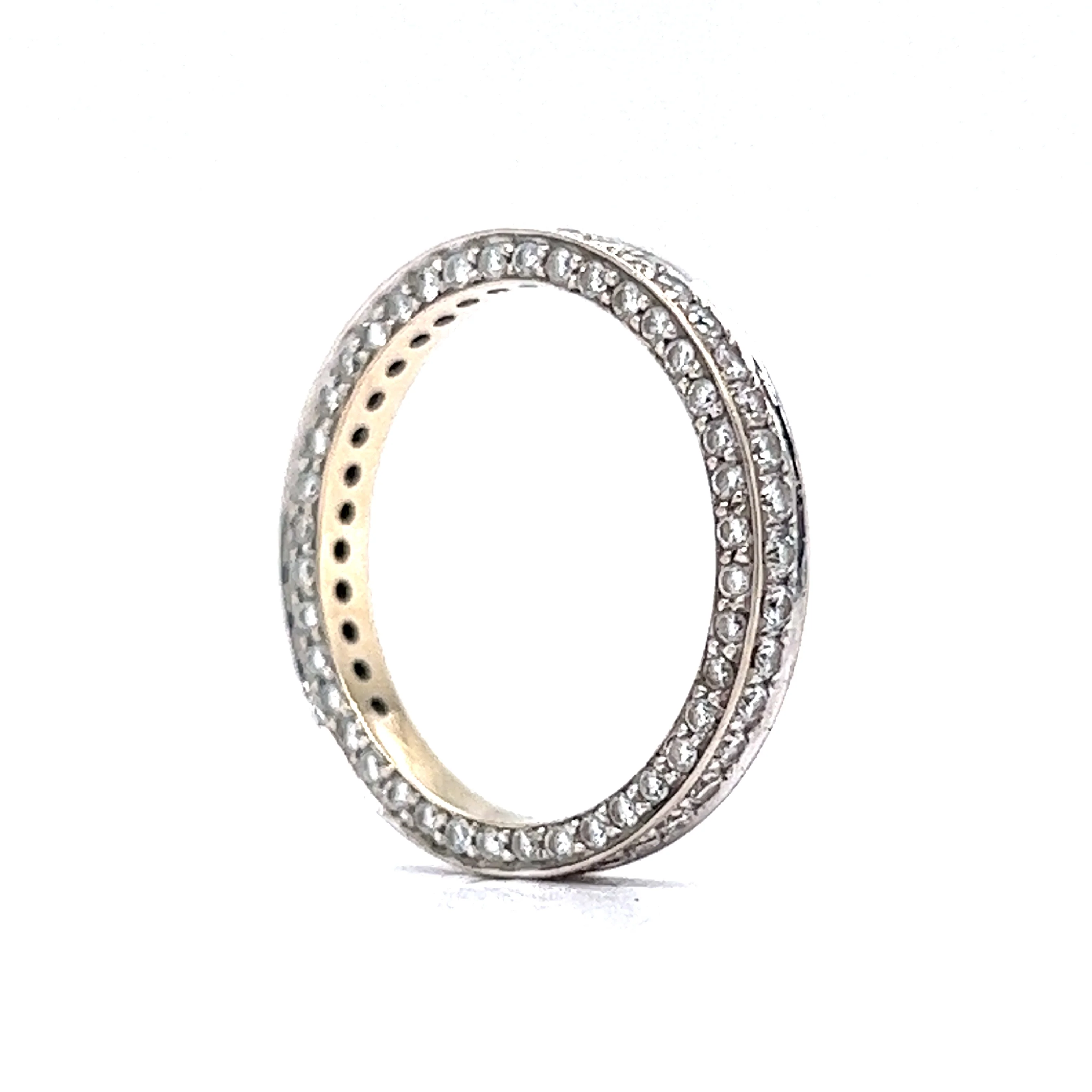 1.80 Diamond Eternity Channel Set Wedding Band in 14k White Gold - Image 5