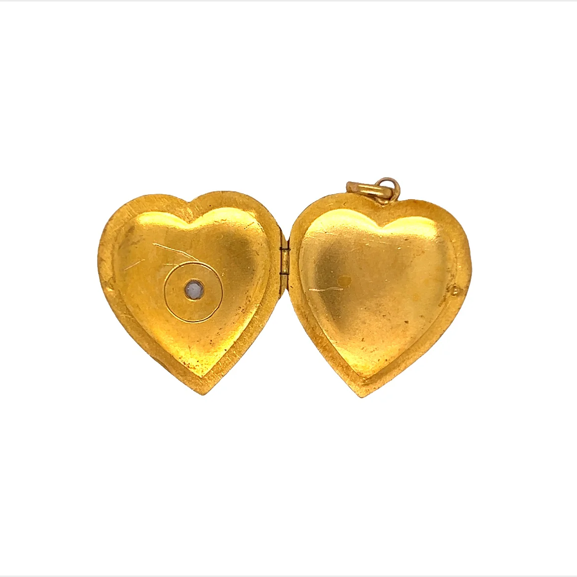 Antique Victorian Rose Cut Diamond Pendant in 14k Yellow Gold - Image 4