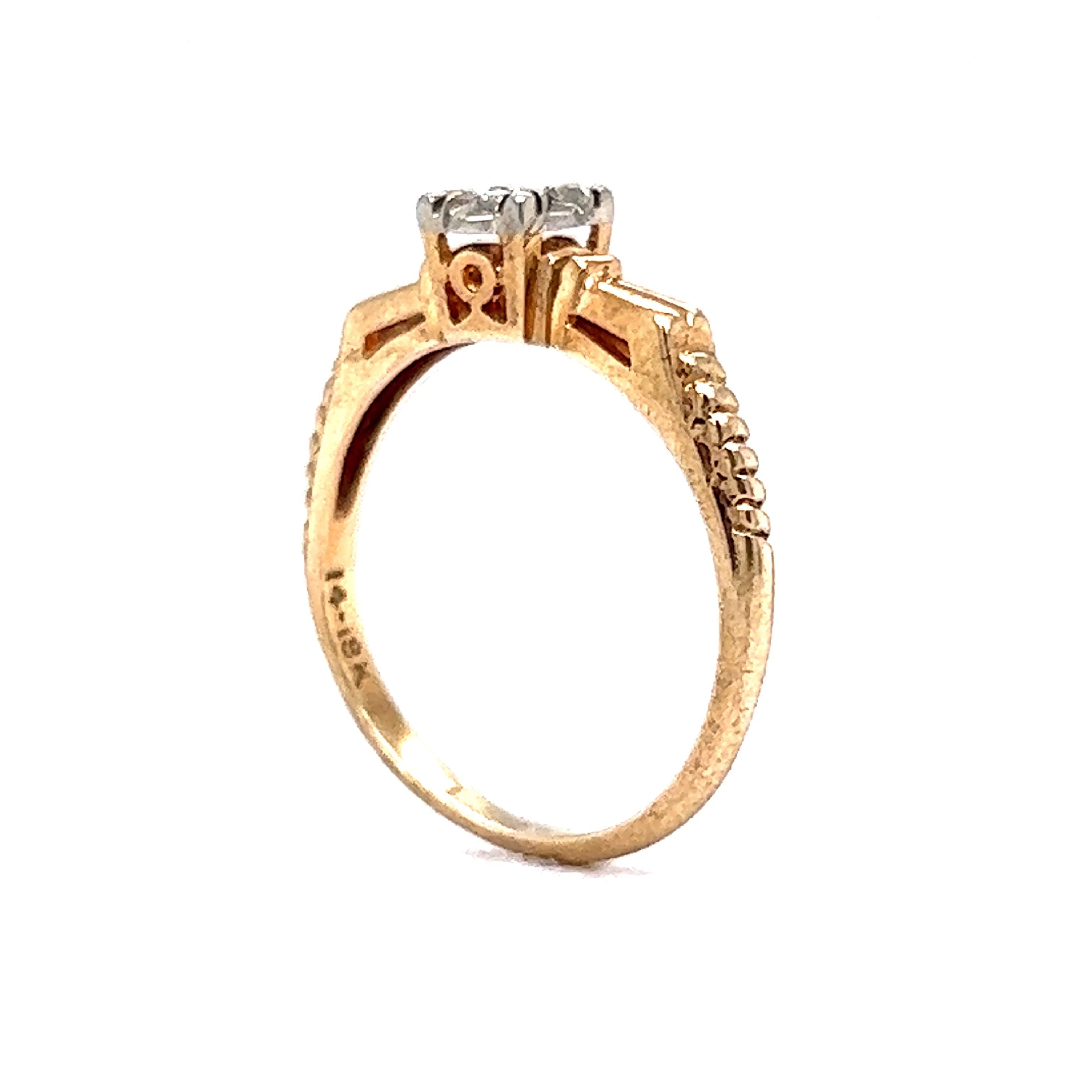 .05 Retro Solitaire Diamond Engagement Ring in 14k & 18k Gold - Image 5