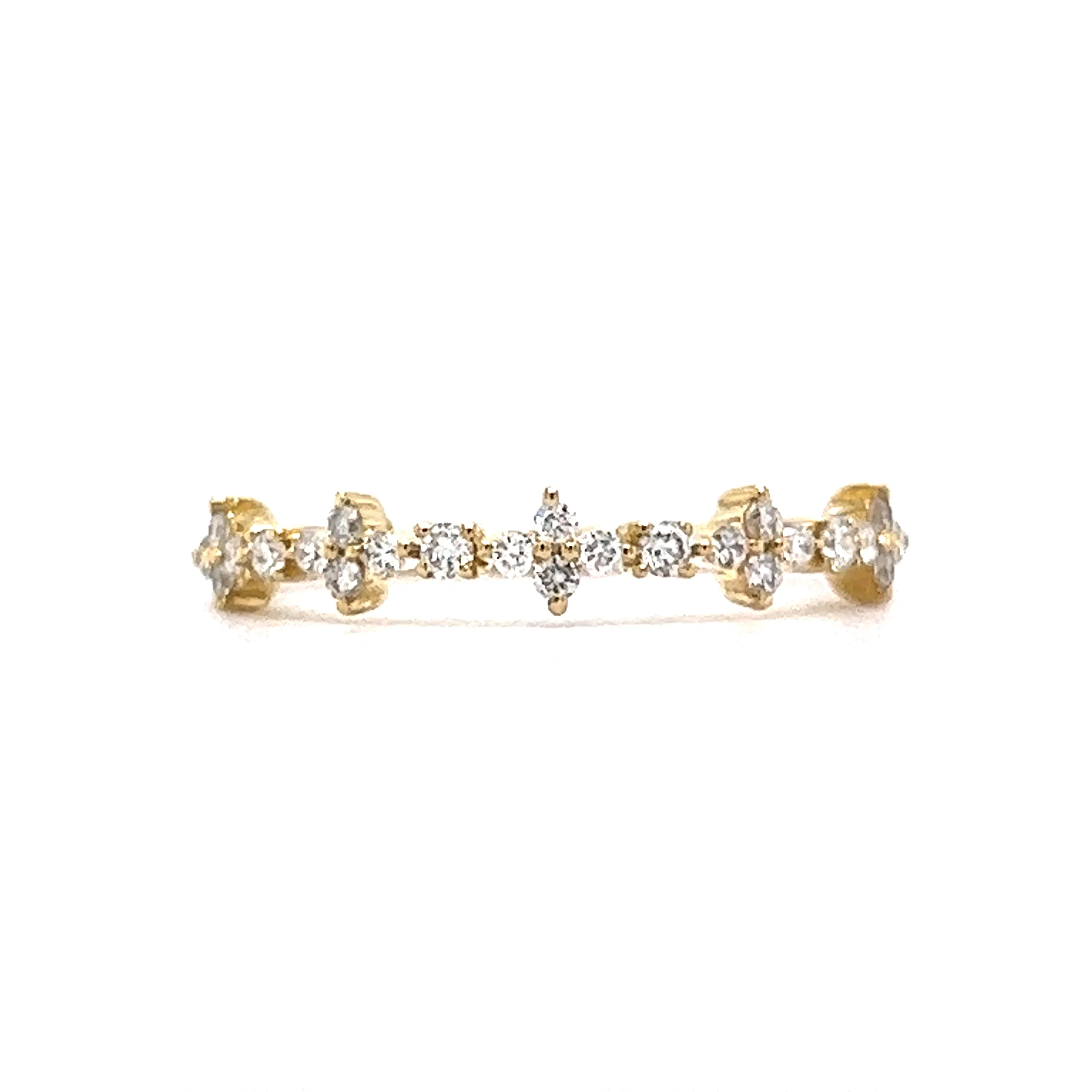 .17 Round Diamond Wedding Band in 14k Yellow Gold