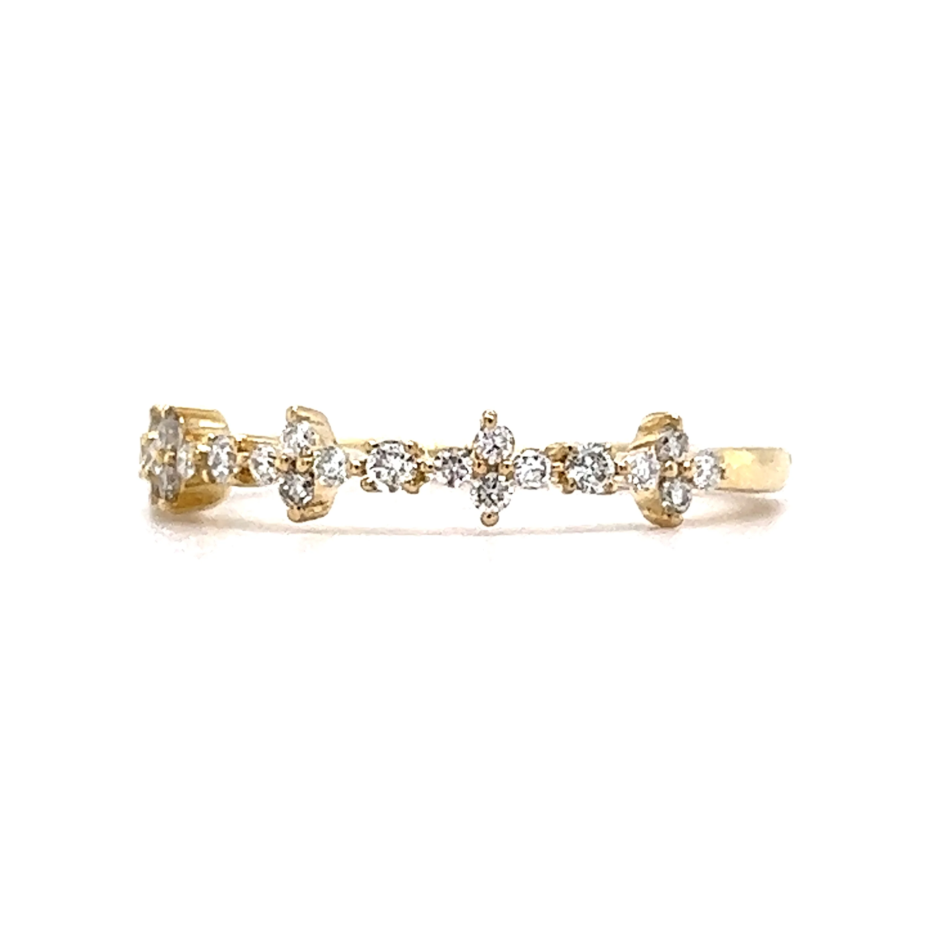 .17 Round Diamond Wedding Band in 14k Yellow Gold - Image 2