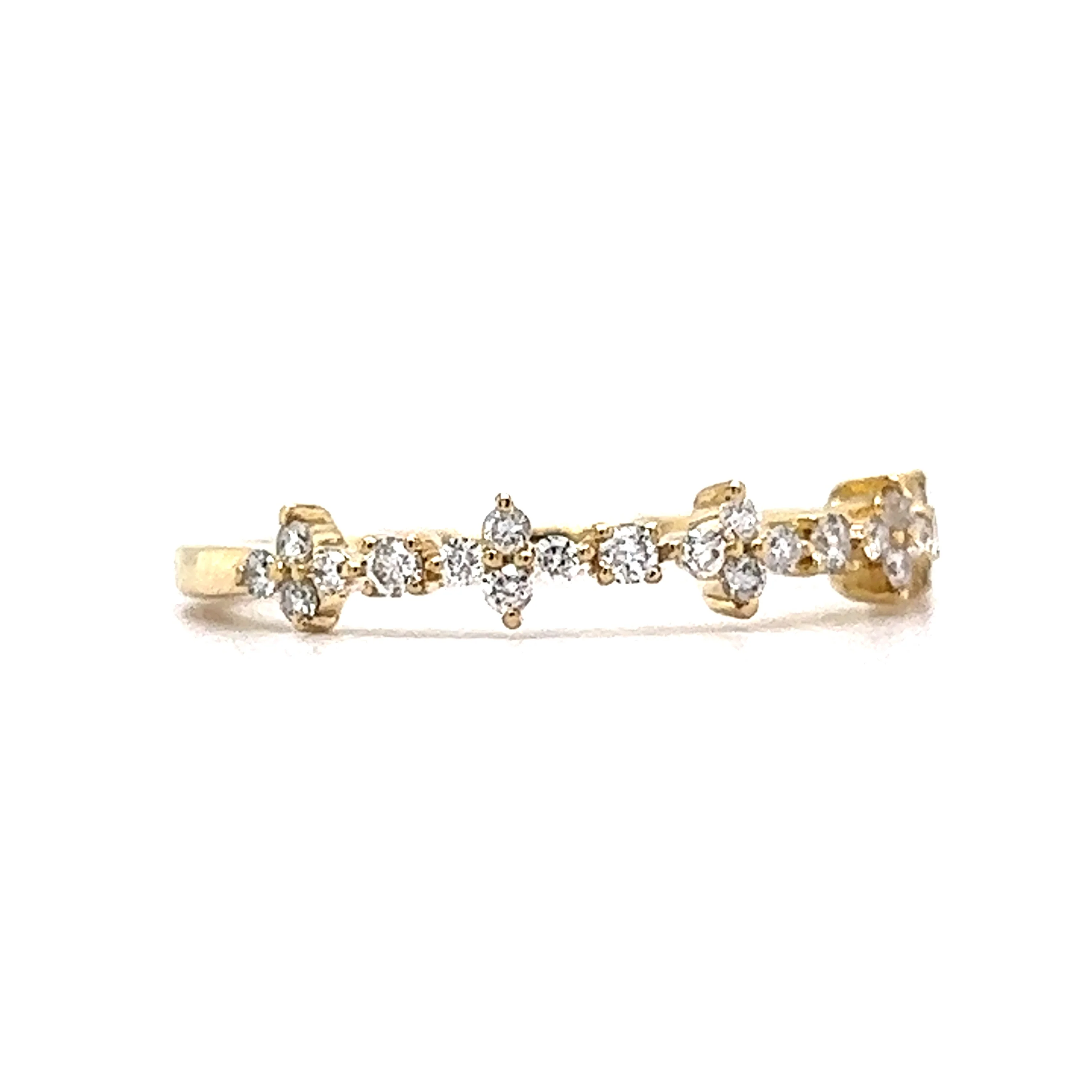 .17 Round Diamond Wedding Band in 14k Yellow Gold - Image 3