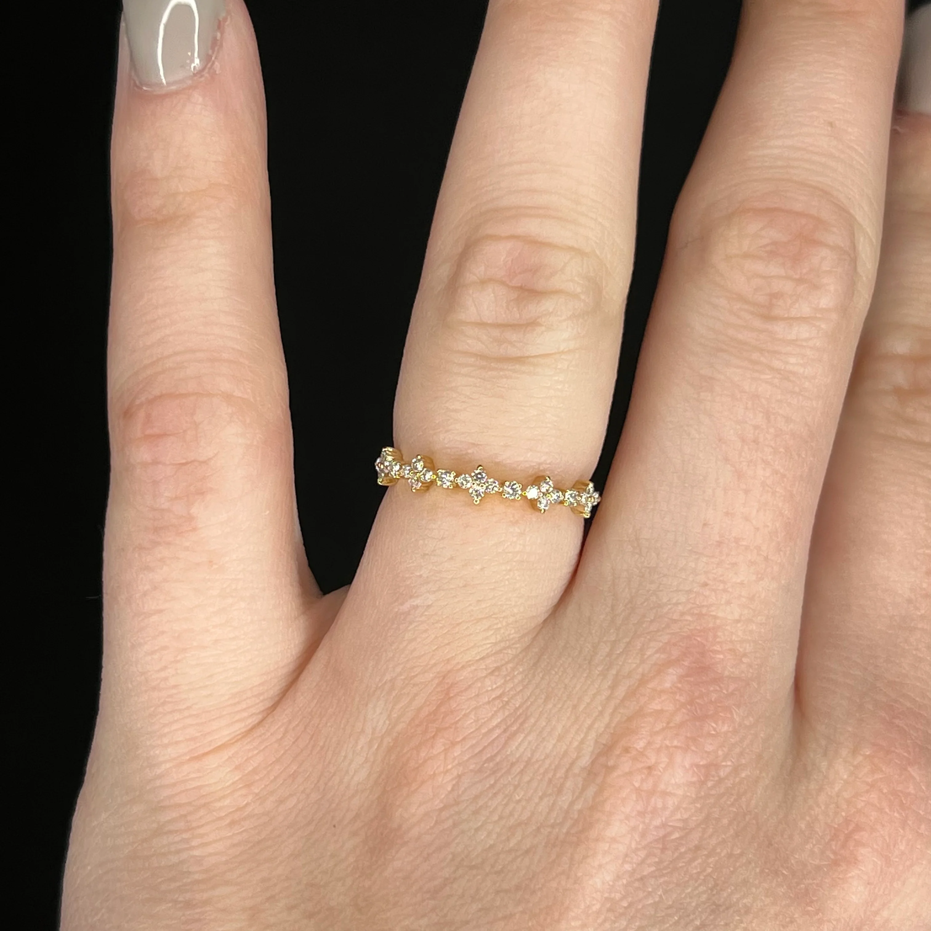 .17 Round Diamond Wedding Band in 14k Yellow Gold - Image 6