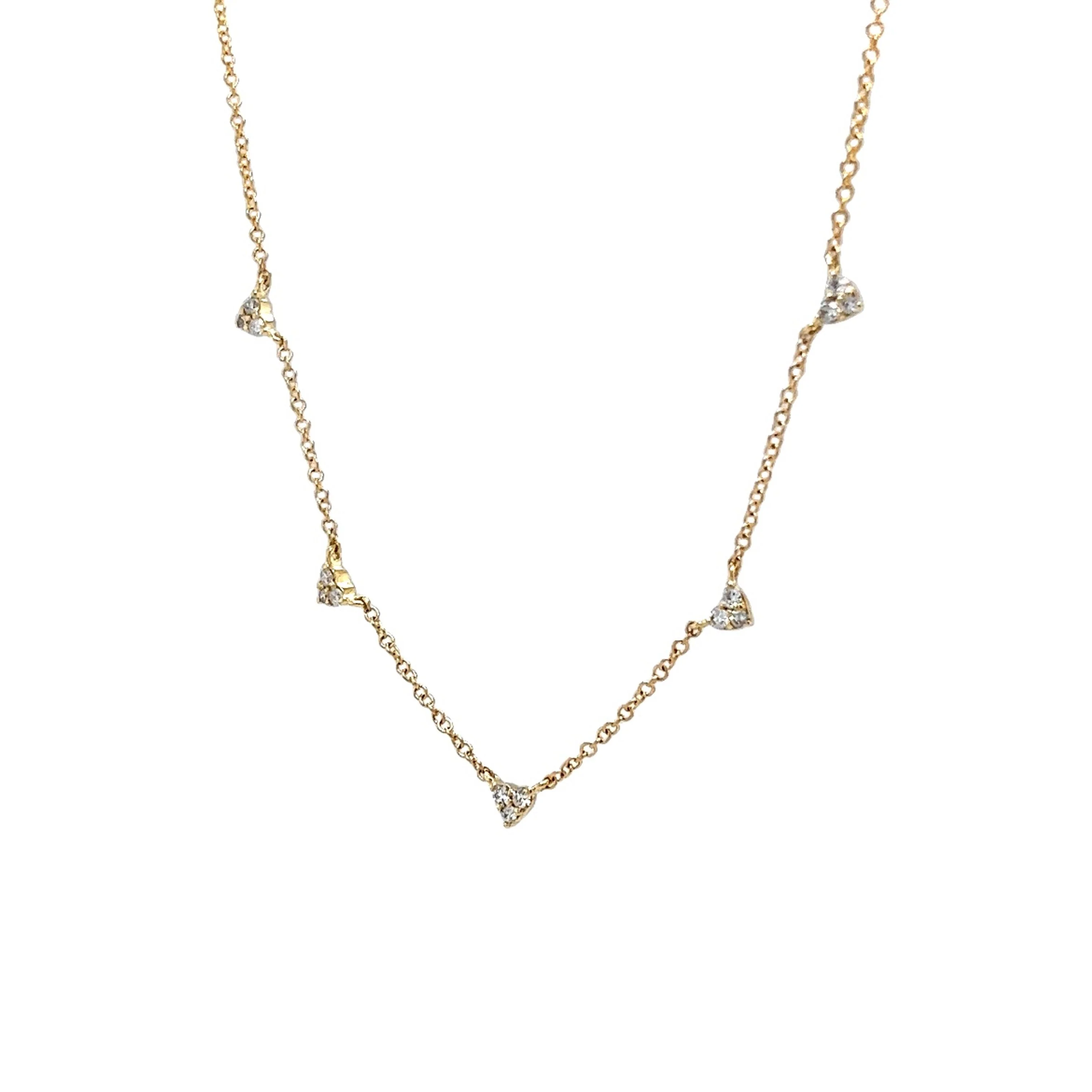 .17 Diamond Necklace in 14k Yellow Gold - Image 2