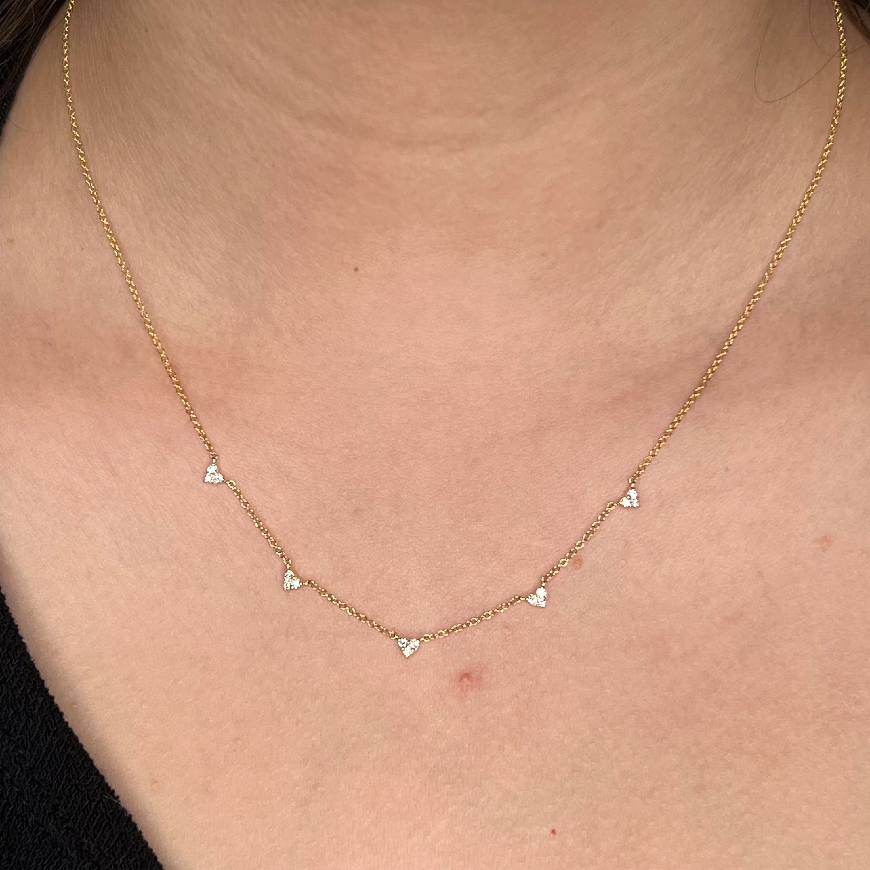 .17 Diamond Necklace in 14k Yellow Gold - Image 4