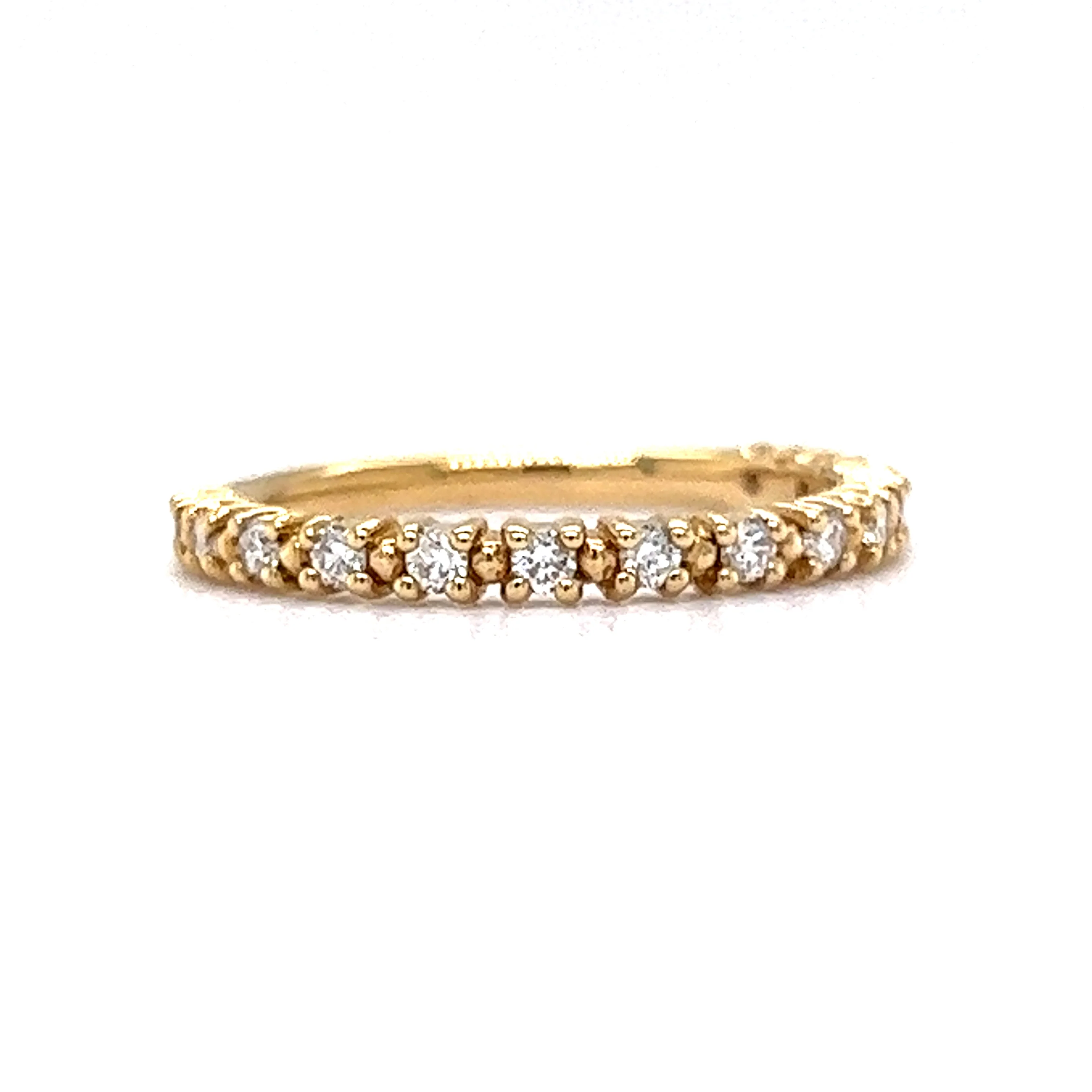 .20 Round Diamond Wedding Band in 14k Yellow Gold - Image 3