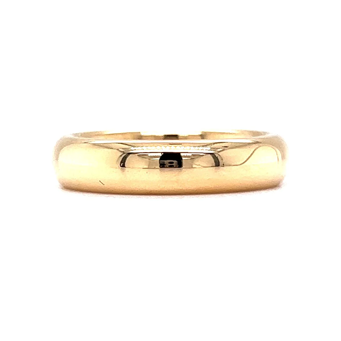 Classic 5mm High Polish Wedding Band in 18k Yellow Gold - Image 2