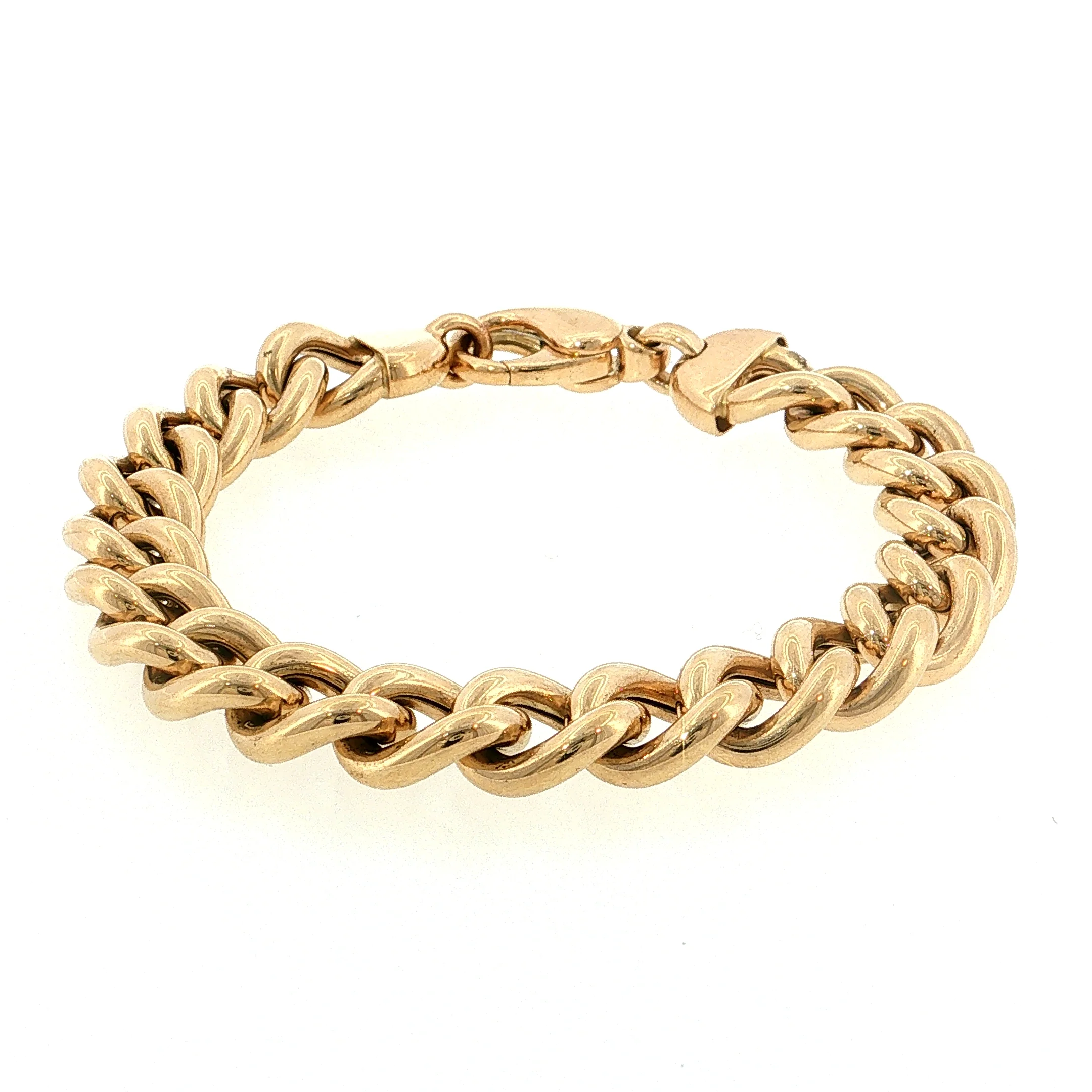 Ralph Lauren Curb Link Bracelet 14k Yellow Gold