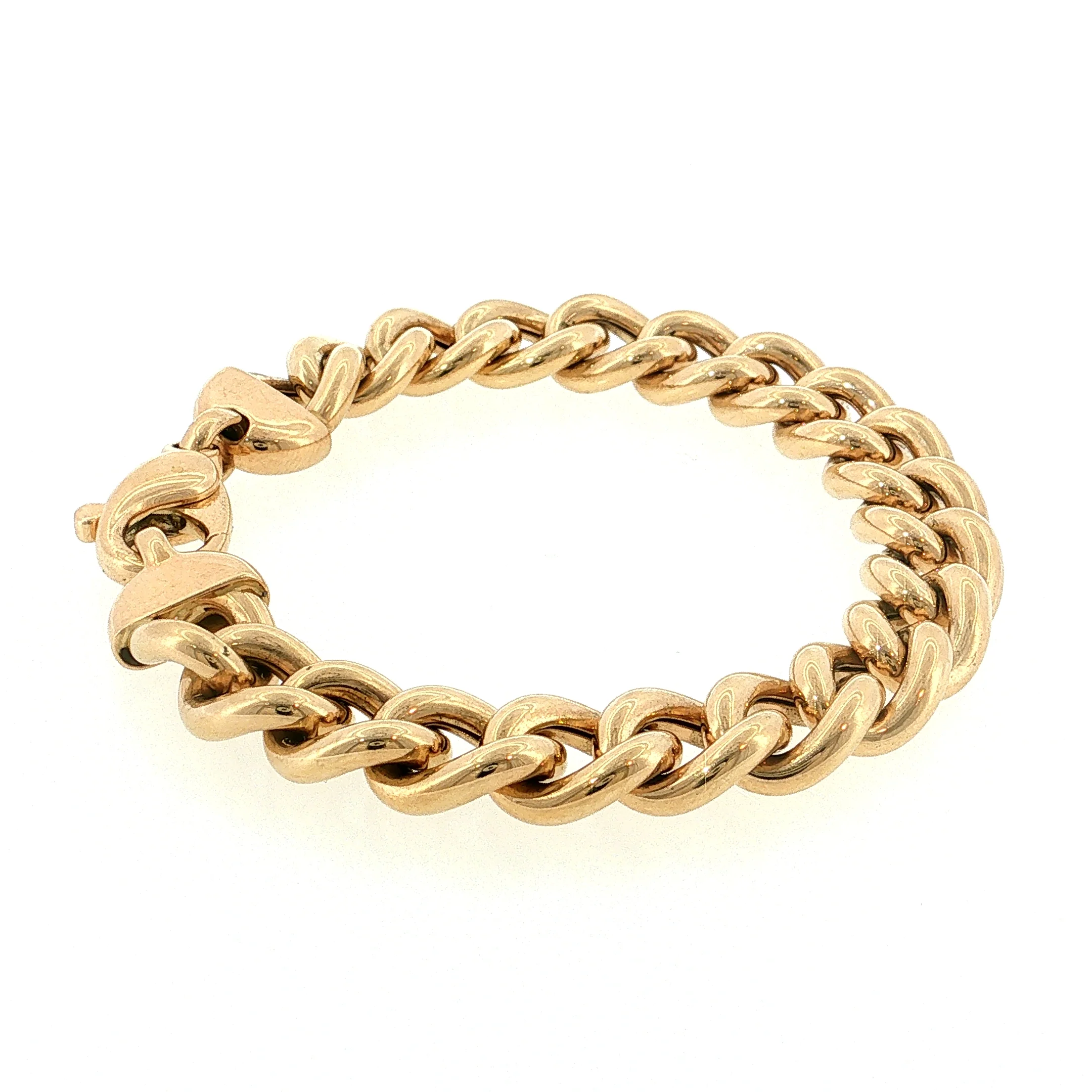 Ralph Lauren Curb Link Bracelet 14k Yellow Gold - Image 3