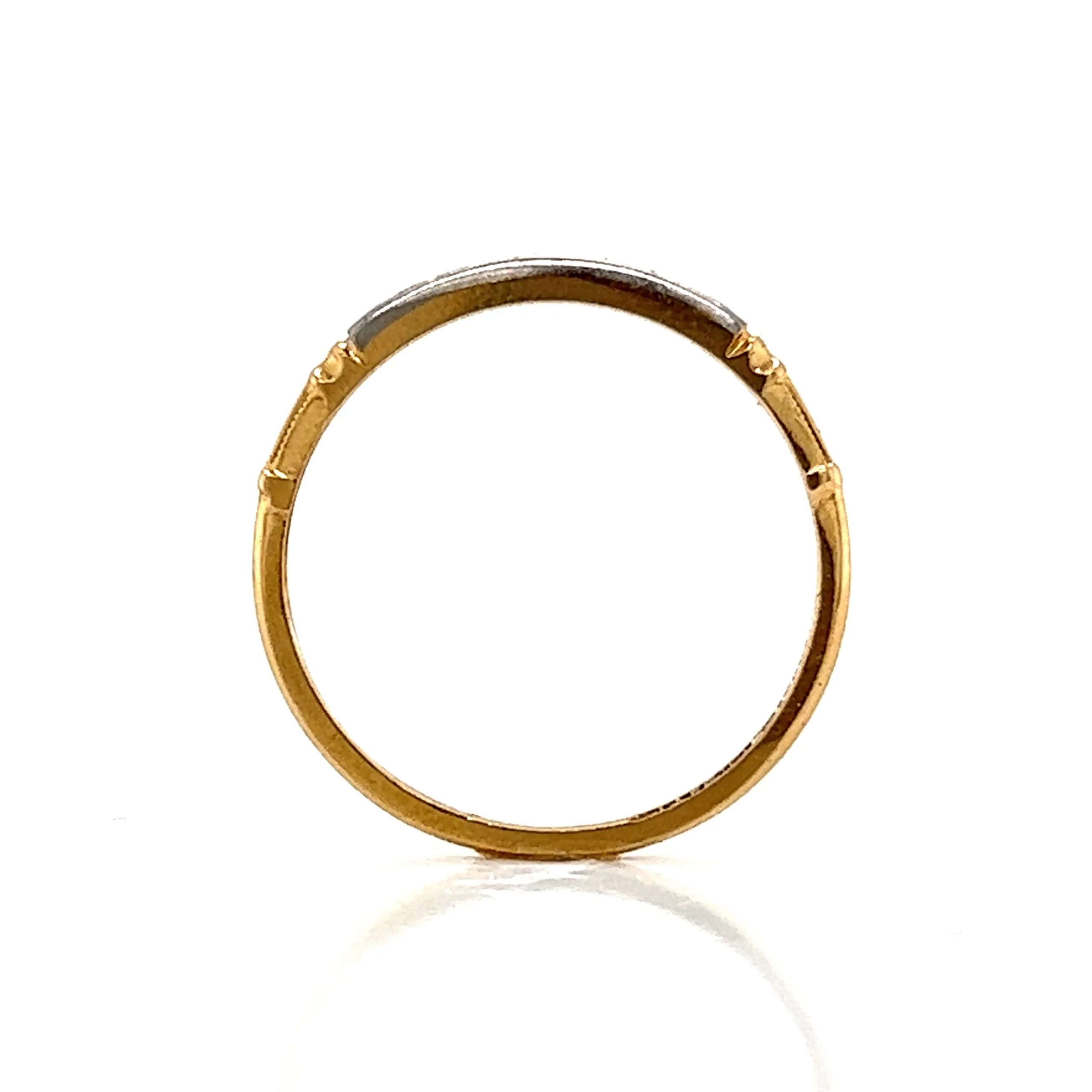 Retro Channel Set Diamond Wedding Band in 14k Gold - Image 4