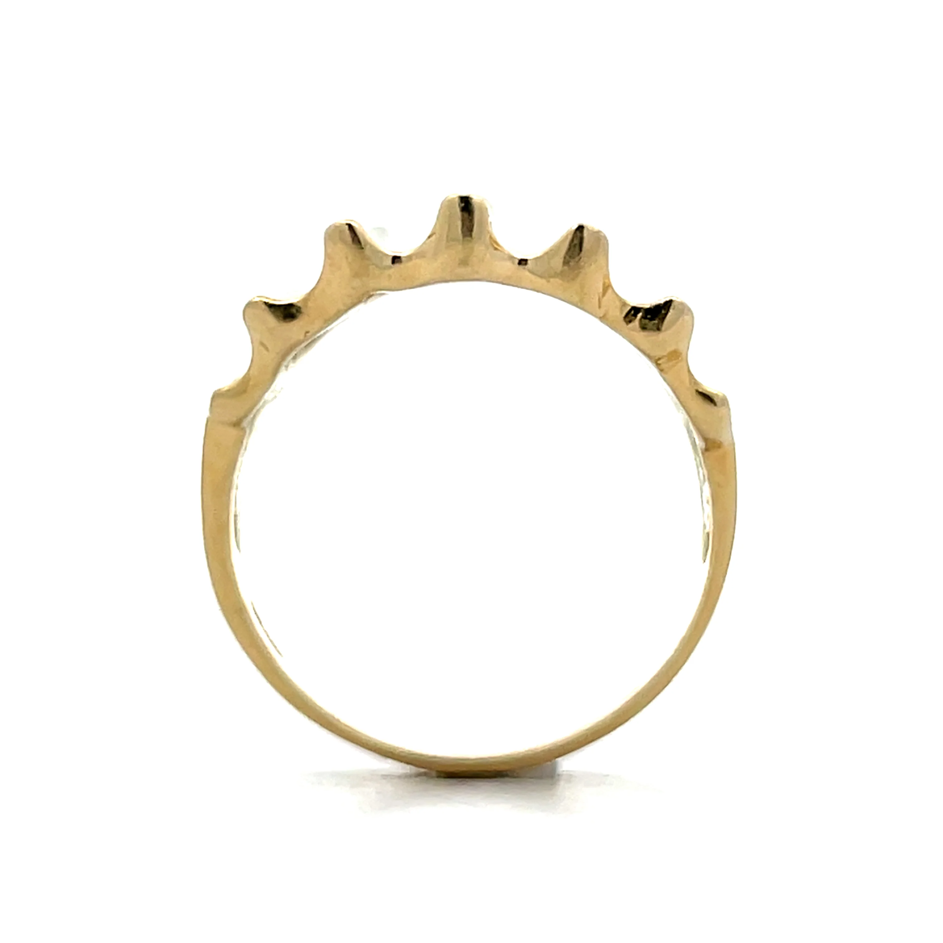 Ridged Statement Cocktail Ring in 14k Yellow Gold - Image 4