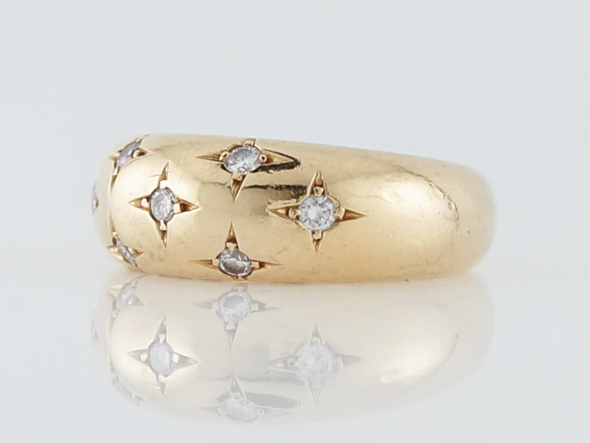 ***RTV 10/24***Right Hand Ring Chaumet Modern .28 Round Brilliant Cut Diamonds in 18k Yellow Gold - Image 2