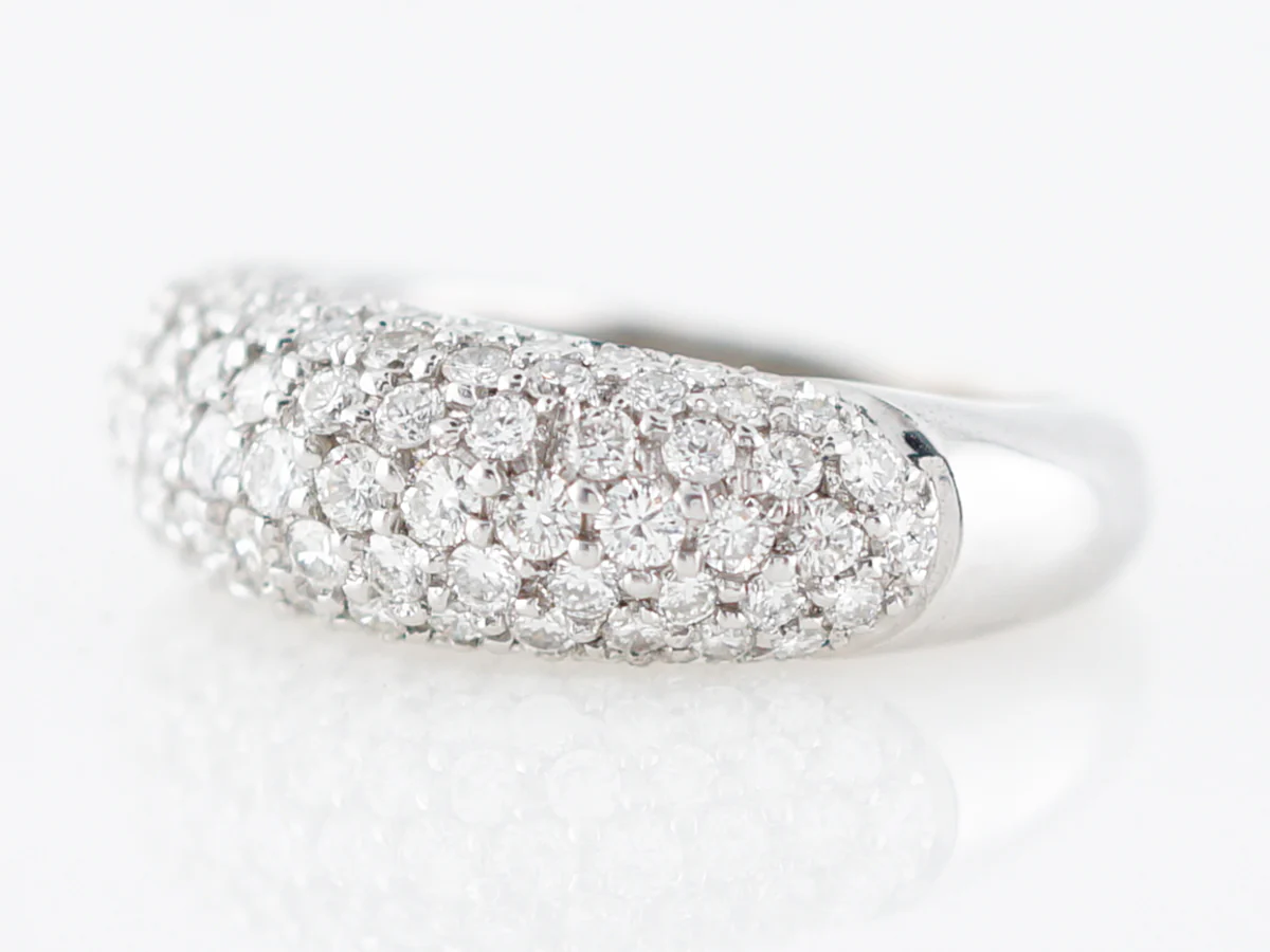 Right Hand Ring Modern 2.14 Round Brilliant Cut Diamonds in 18k White Gold - Image 2