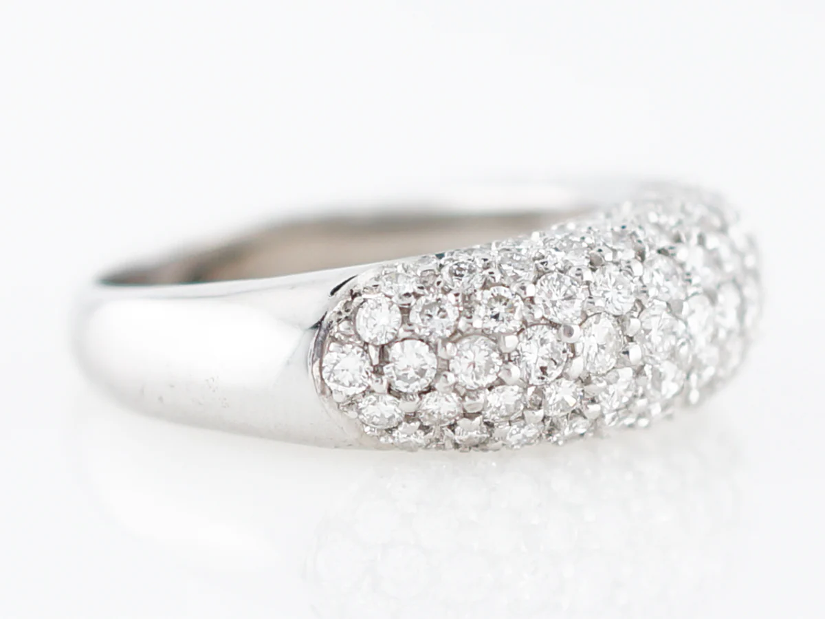 Right Hand Ring Modern 2.14 Round Brilliant Cut Diamonds in 18k White Gold - Image 3