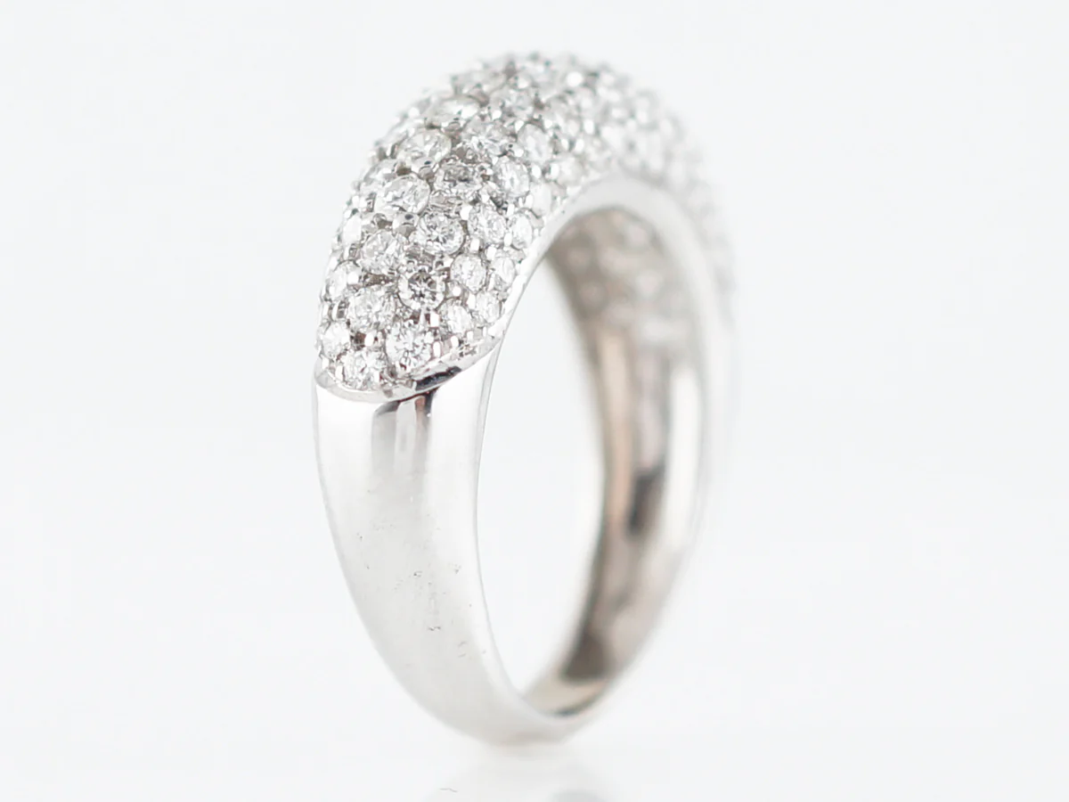 Right Hand Ring Modern 2.14 Round Brilliant Cut Diamonds in 18k White Gold - Image 5