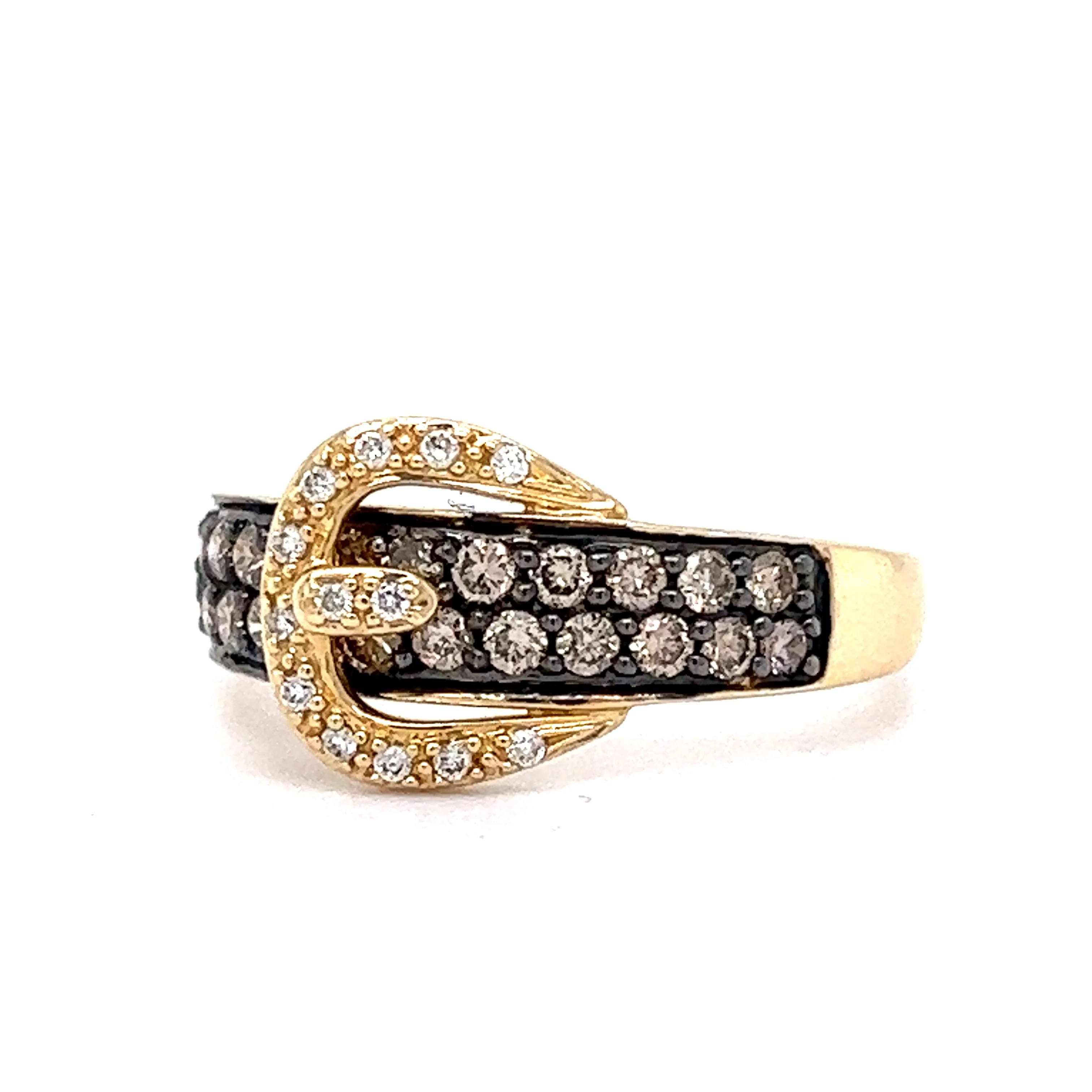 Le Vian Diamond Ring .72 Round Brilliant Cut Diamonds in 14k Yellow Gold - Image 2