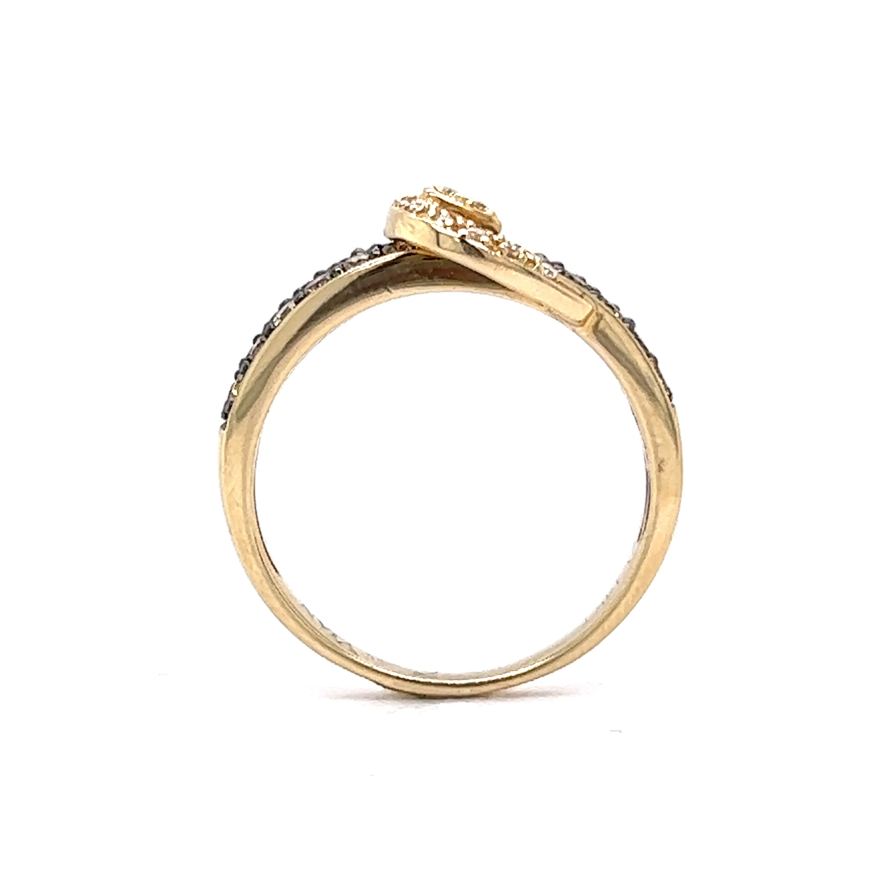 Le Vian Diamond Ring .72 Round Brilliant Cut Diamonds in 14k Yellow Gold - Image 4