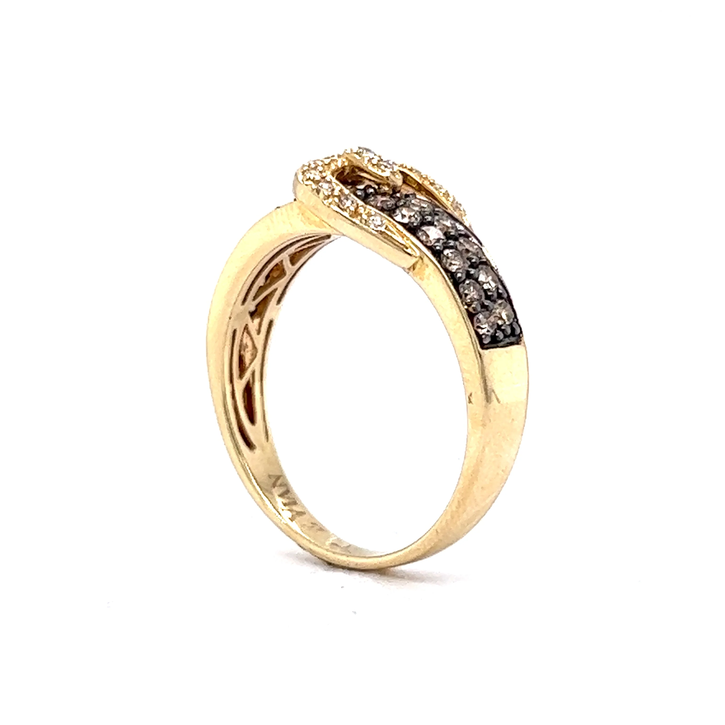 Le Vian Diamond Ring .72 Round Brilliant Cut Diamonds in 14k Yellow Gold - Image 5