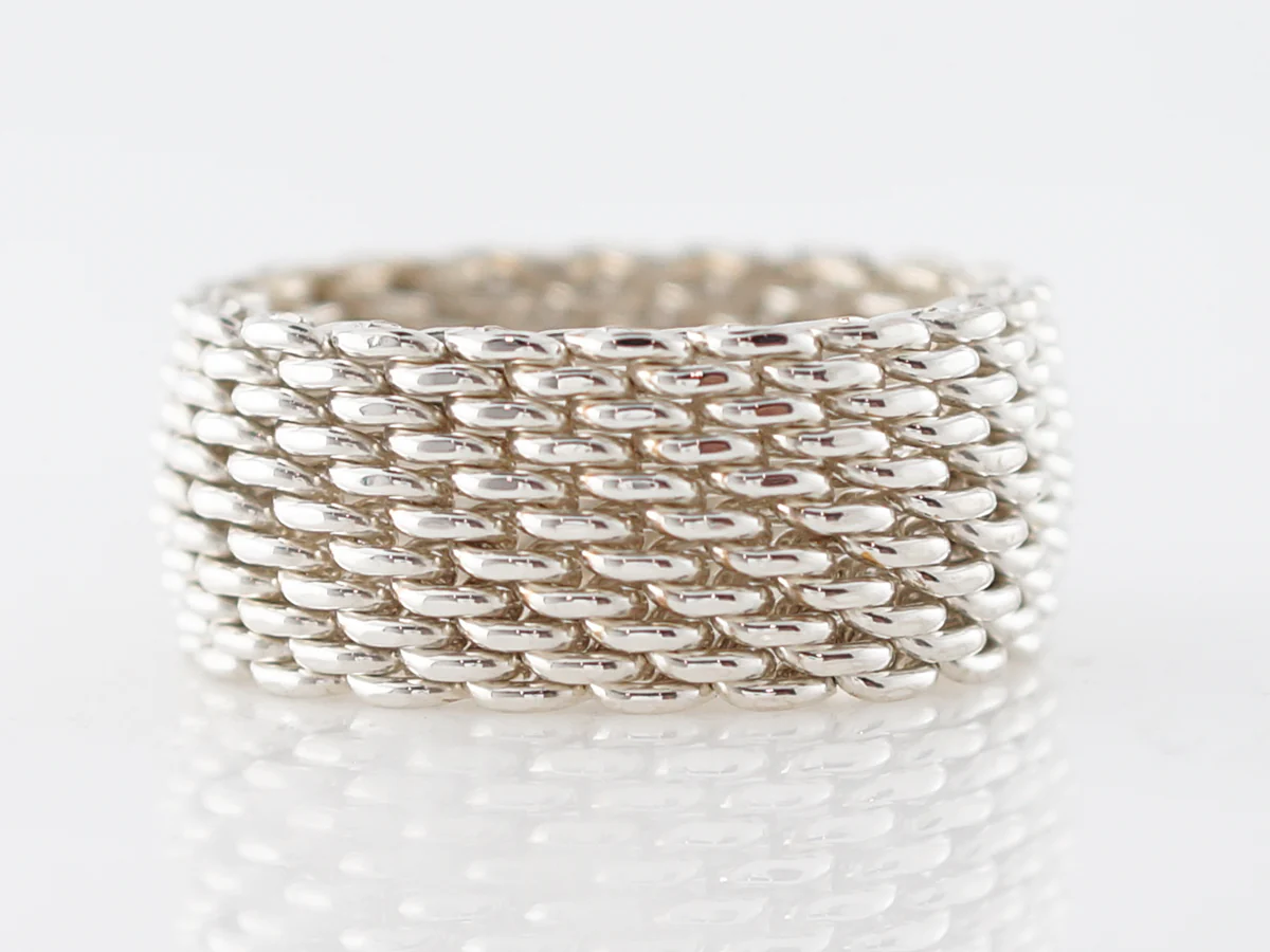 Right Hand Ring Modern Tiffany & Co. Elsa Peretti in Sterling Silver