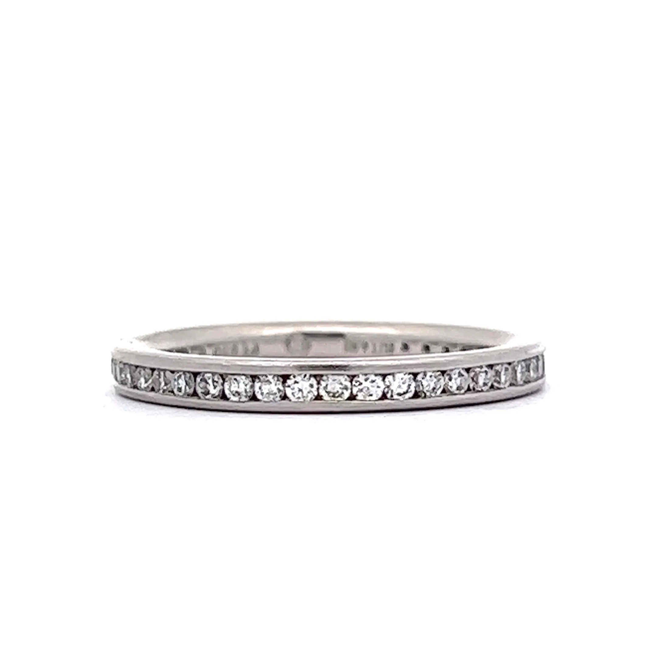 Ritani Channel Set Diamond Wedding Band in Platinum - Image 2