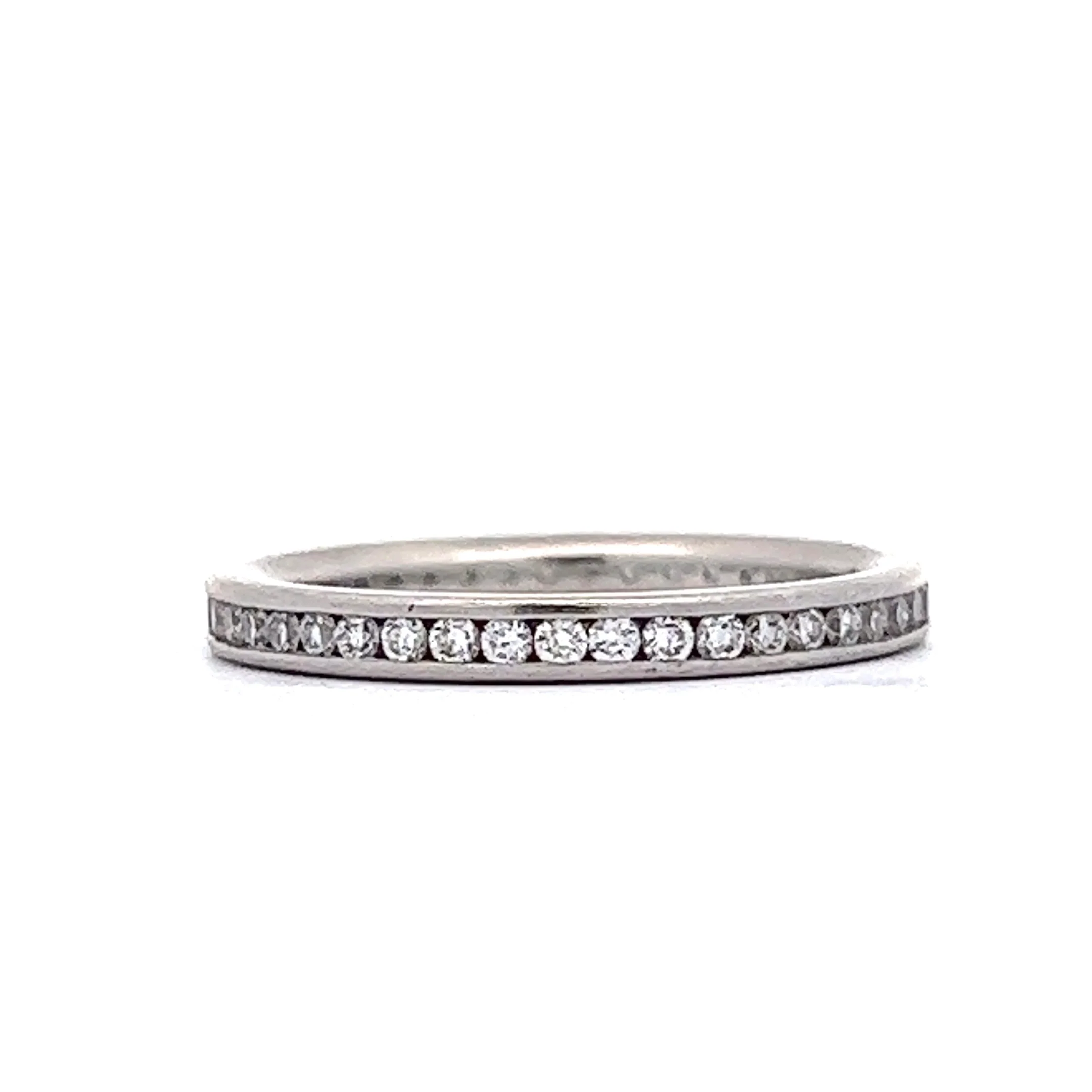 Ritani Channel Set Diamond Wedding Band in Platinum - Image 3