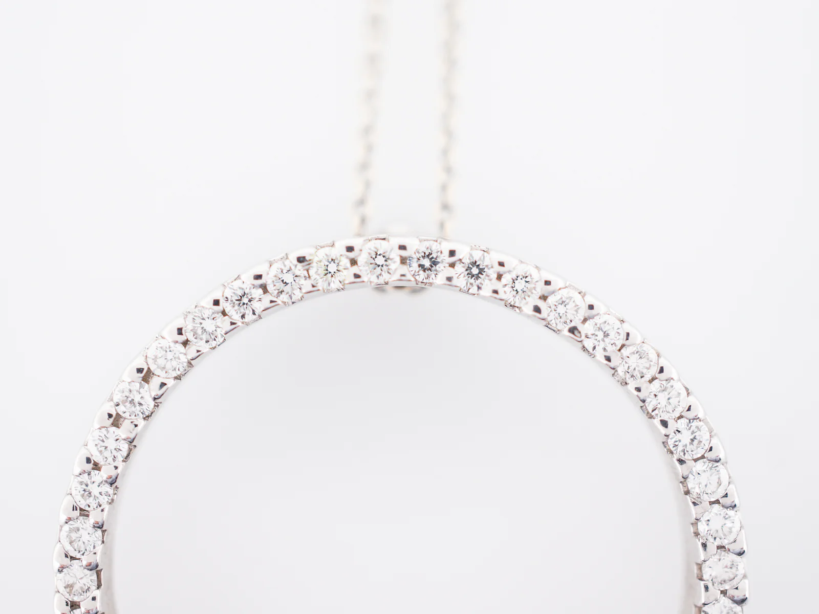 Roberto Coin Necklace Modern .43 Round Brilliant Cut Diamonds in 18k White Gold - Image 7