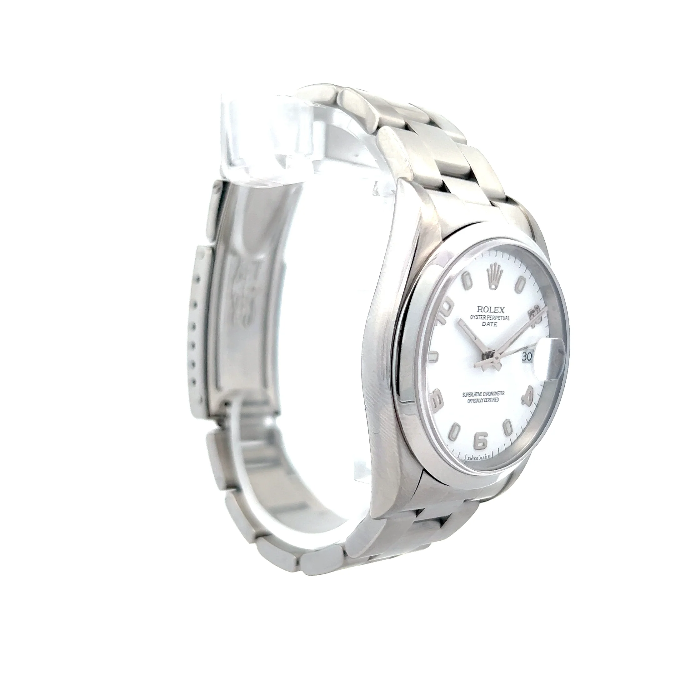 Rolex Oyster Perpetual 34mm White Arabic R15200 - Image 3