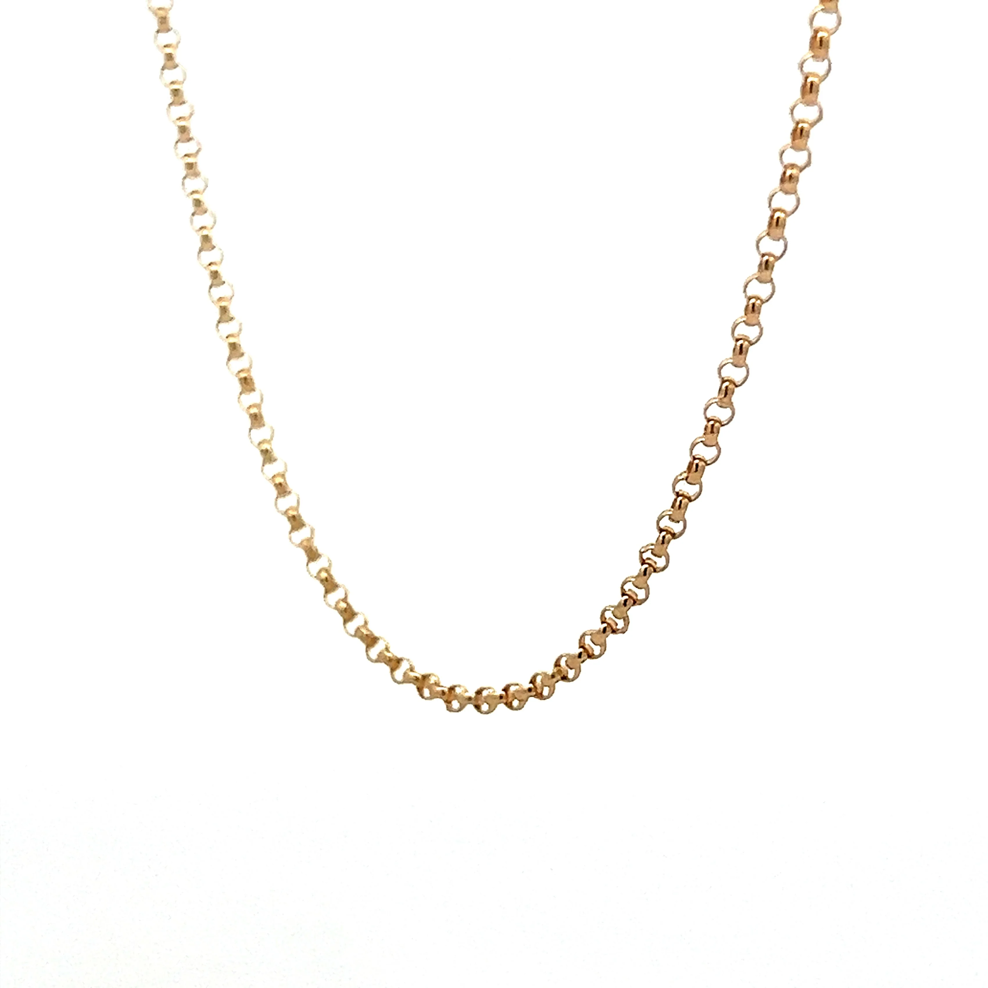 Rolo Chain Necklace in 14k Yellow Gold - Image 2