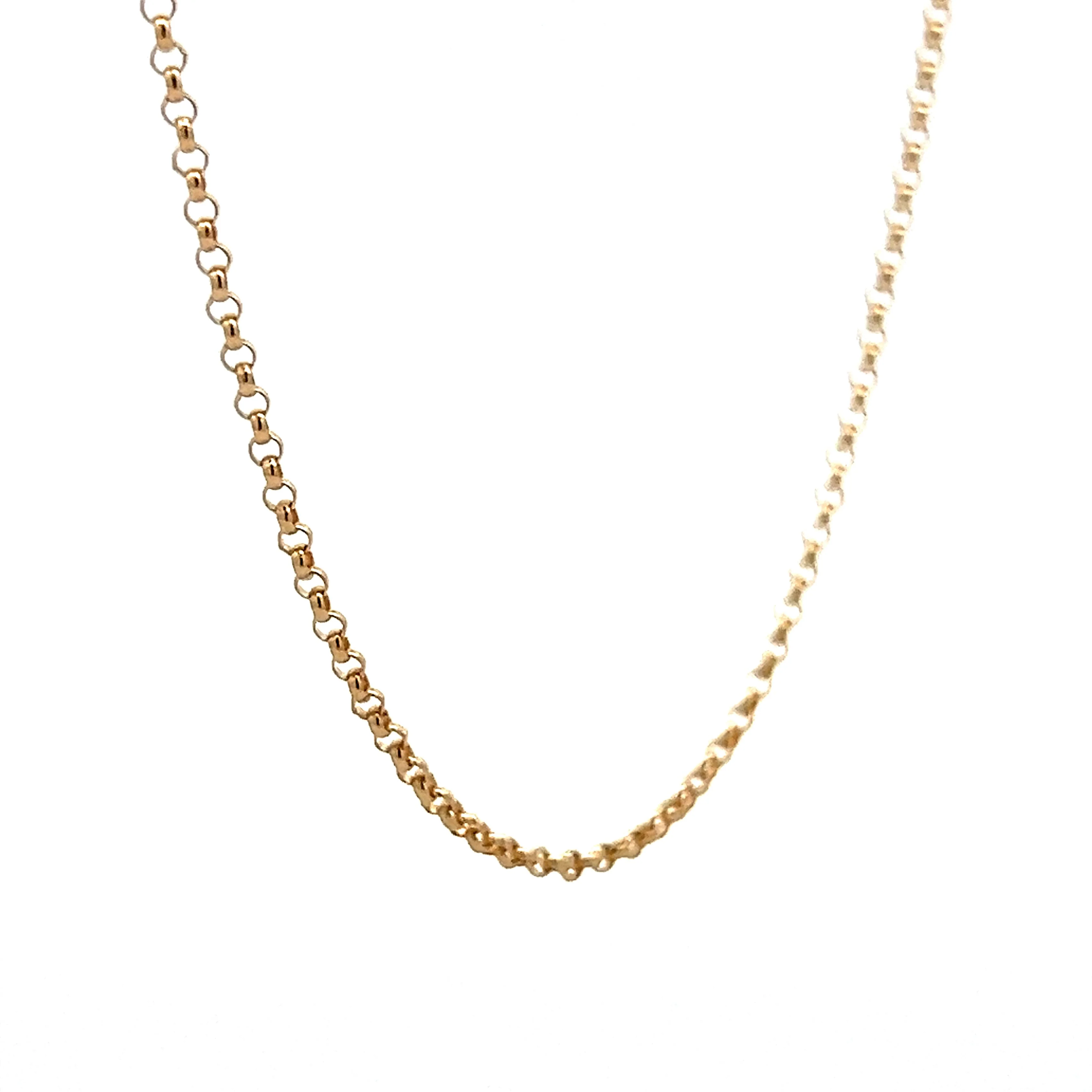 Rolo Chain Necklace in 14k Yellow Gold - Image 3