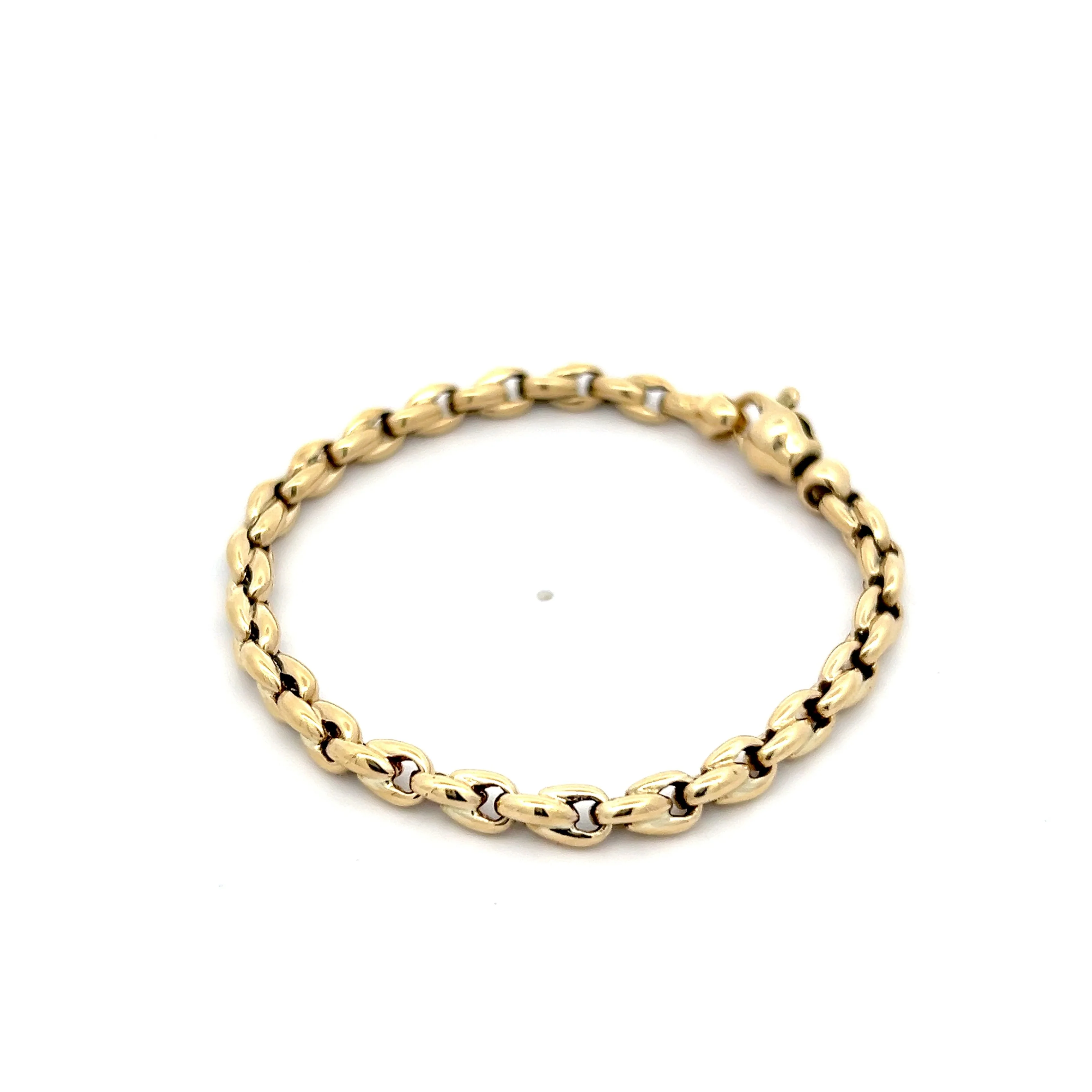 Rolo Link Bracelet in 14k Yellow Gold - Image 2