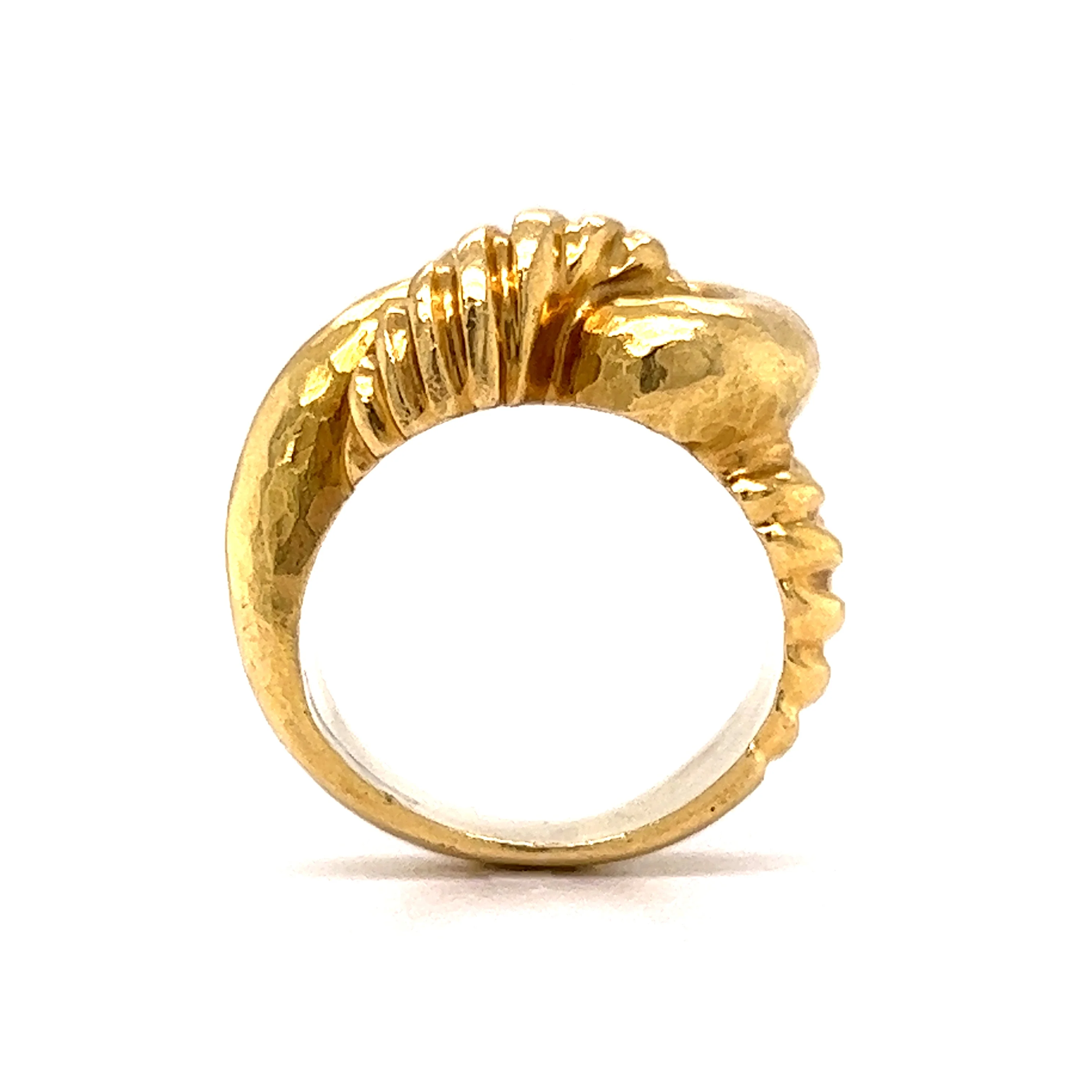 Rope Knot Cocktail Ring 18k Yellow Gold - Image 4