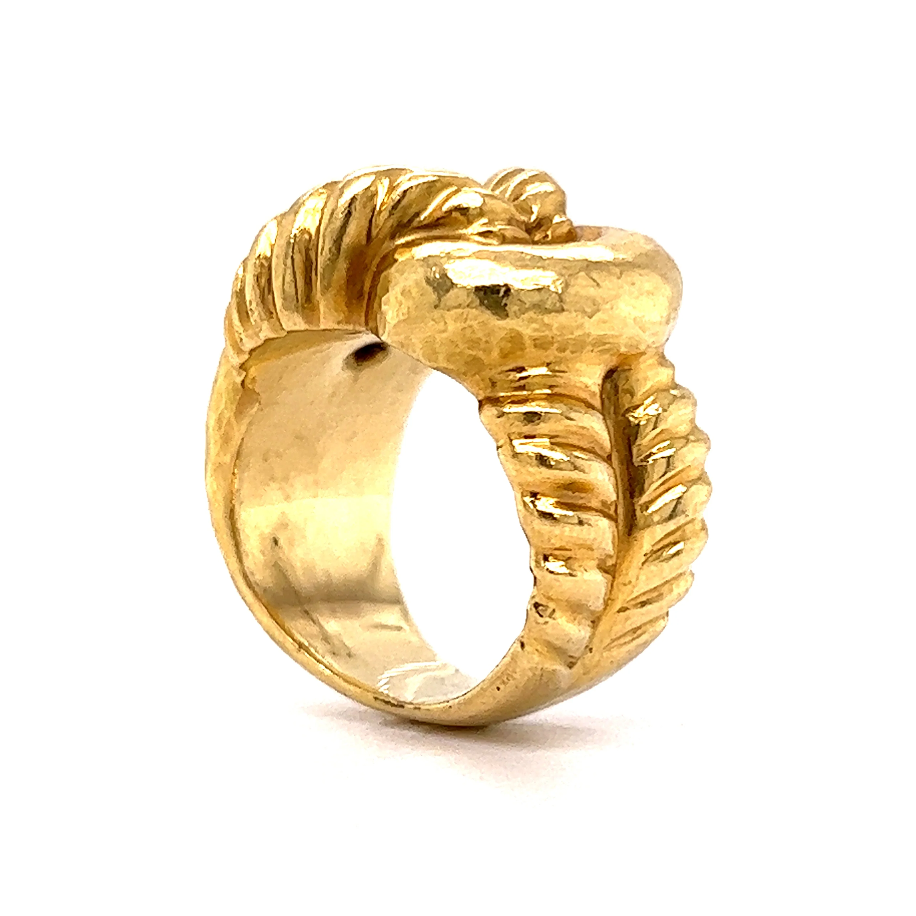 Rope Knot Cocktail Ring 18k Yellow Gold - Image 5