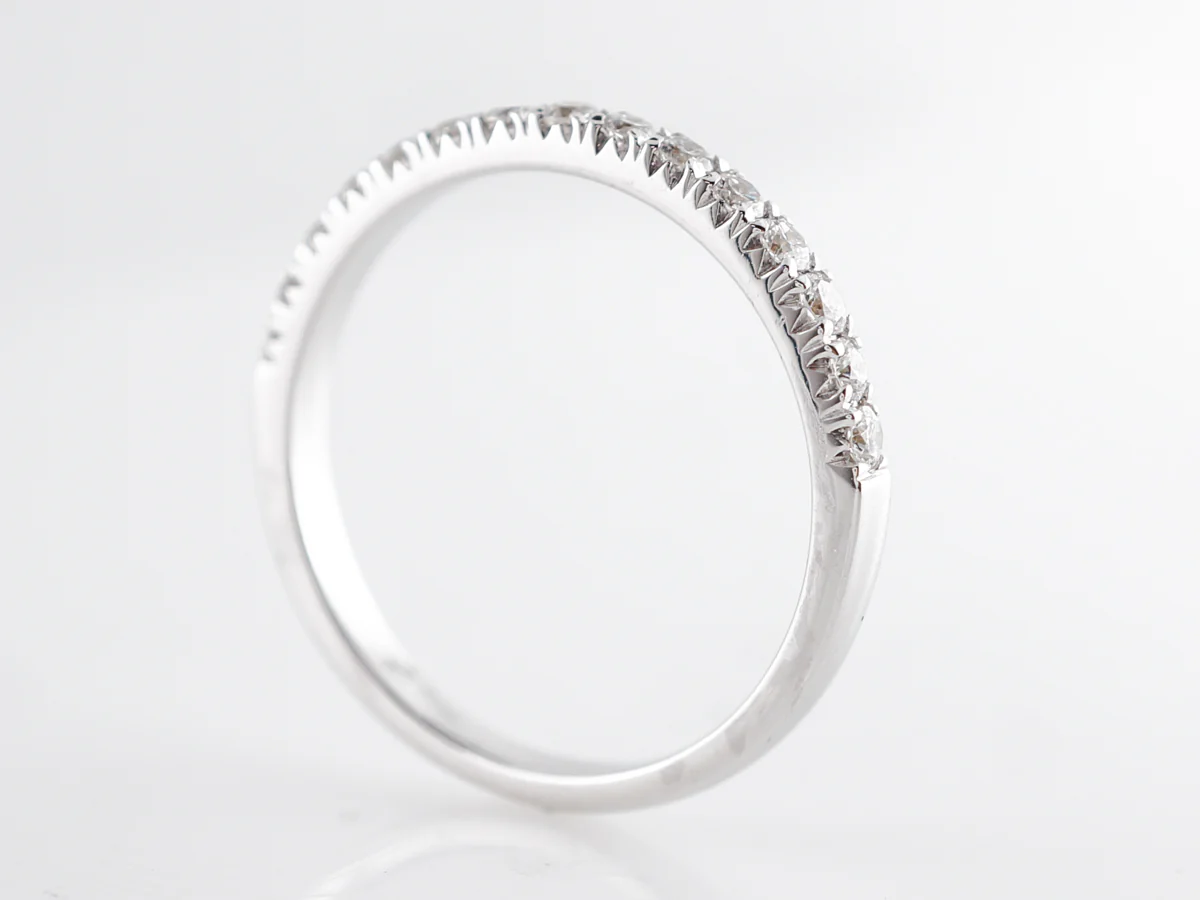 Round Brilliant Cut Diamond Wedding Band in 14k - Image 5