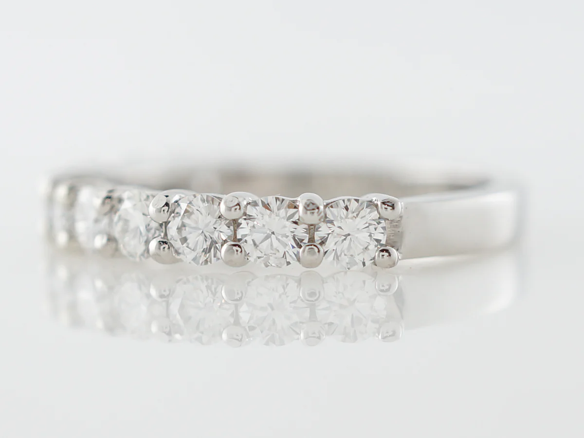 Round Diamond Wedding Band 1.21 Carat in Platinum - Image 2