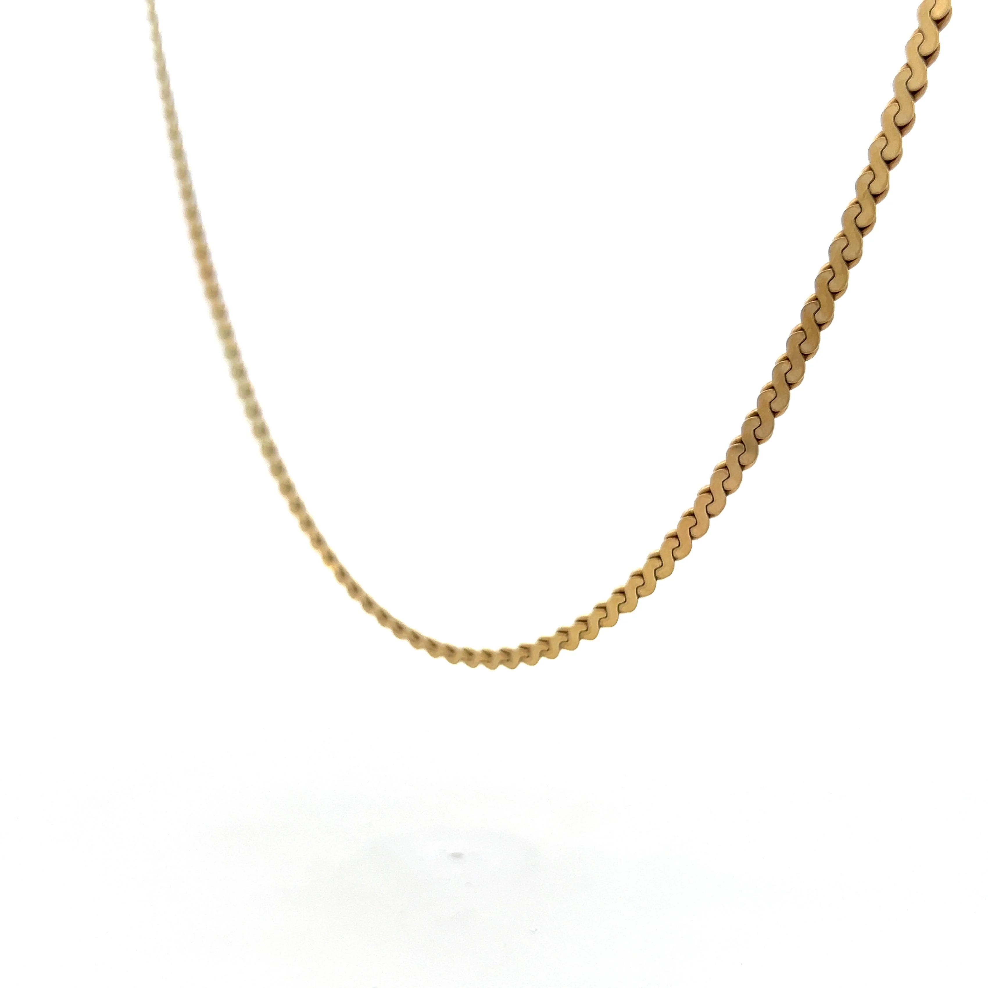 S Link Chain Necklace in 14k Yellow Gold - Image 2