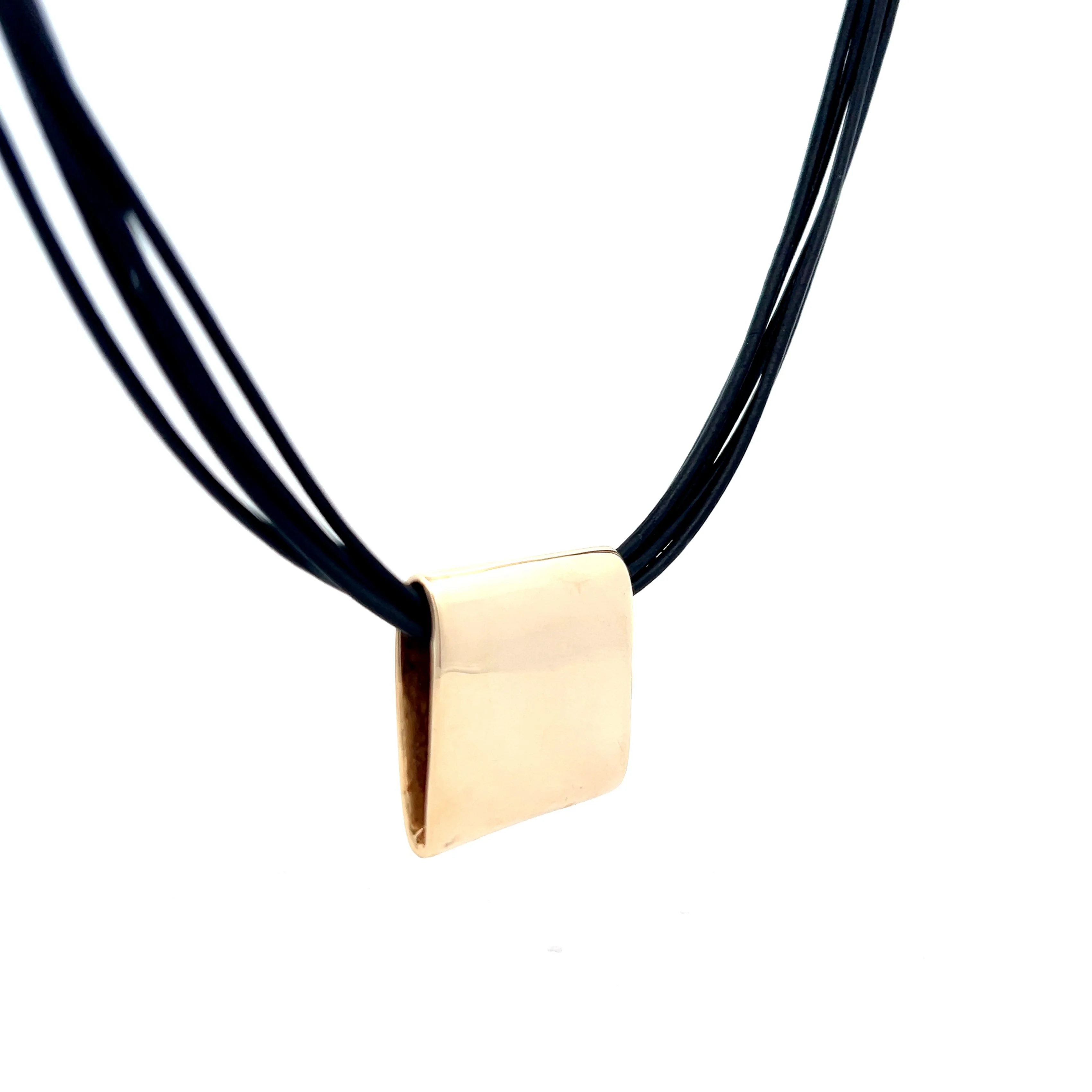 Somers Randolph Square Pendant Necklace in 14k - Image 3