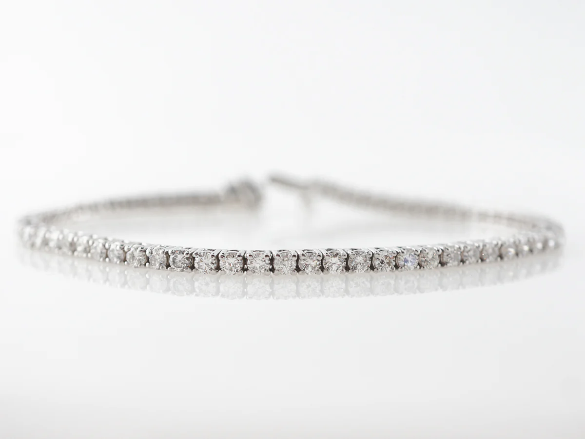 RTV *** Straight Line Bracelet w/ 3.5 Carats of Diamonds - Image 2
