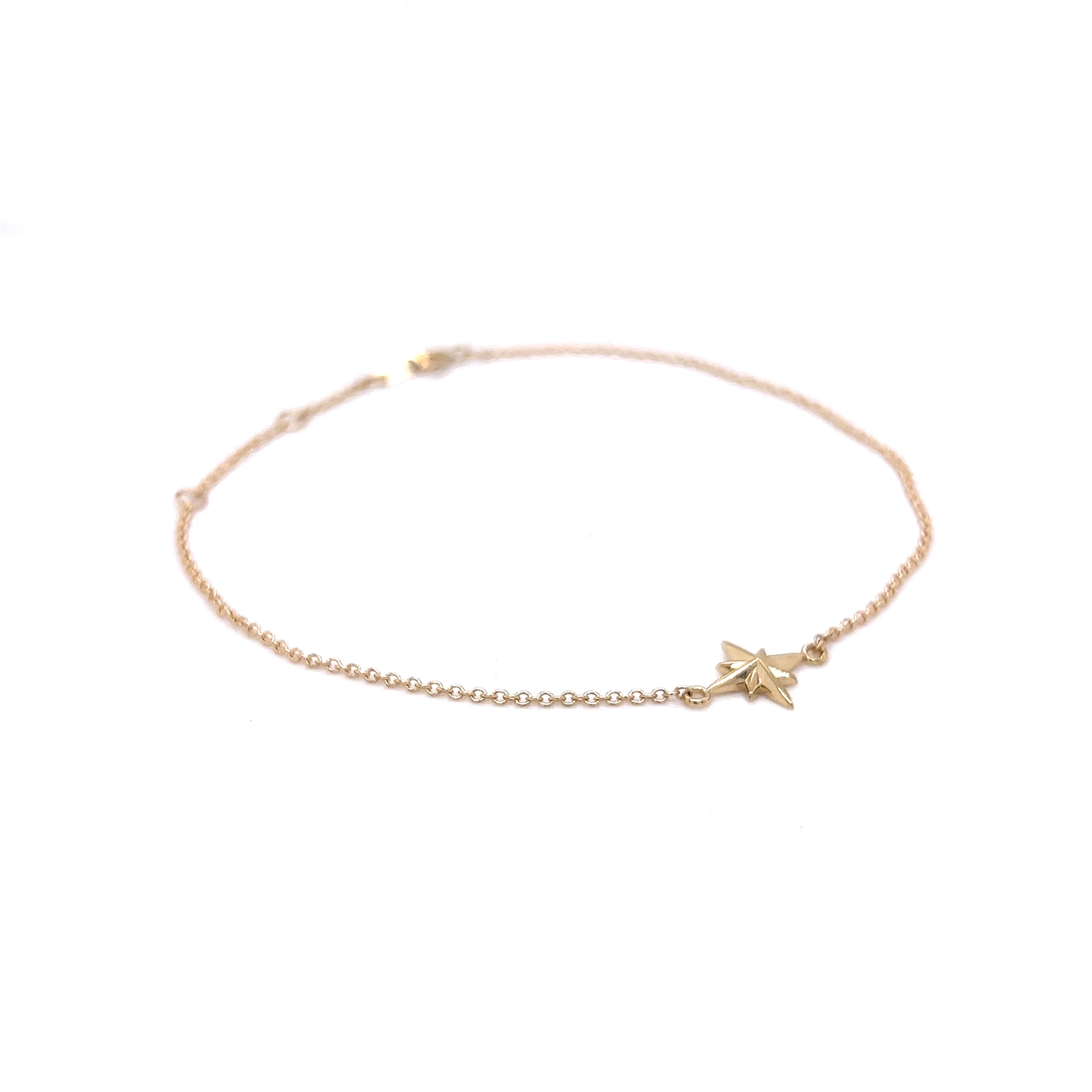 Simple Celestial Bracelet in 14k Yellow Gold - Image 3
